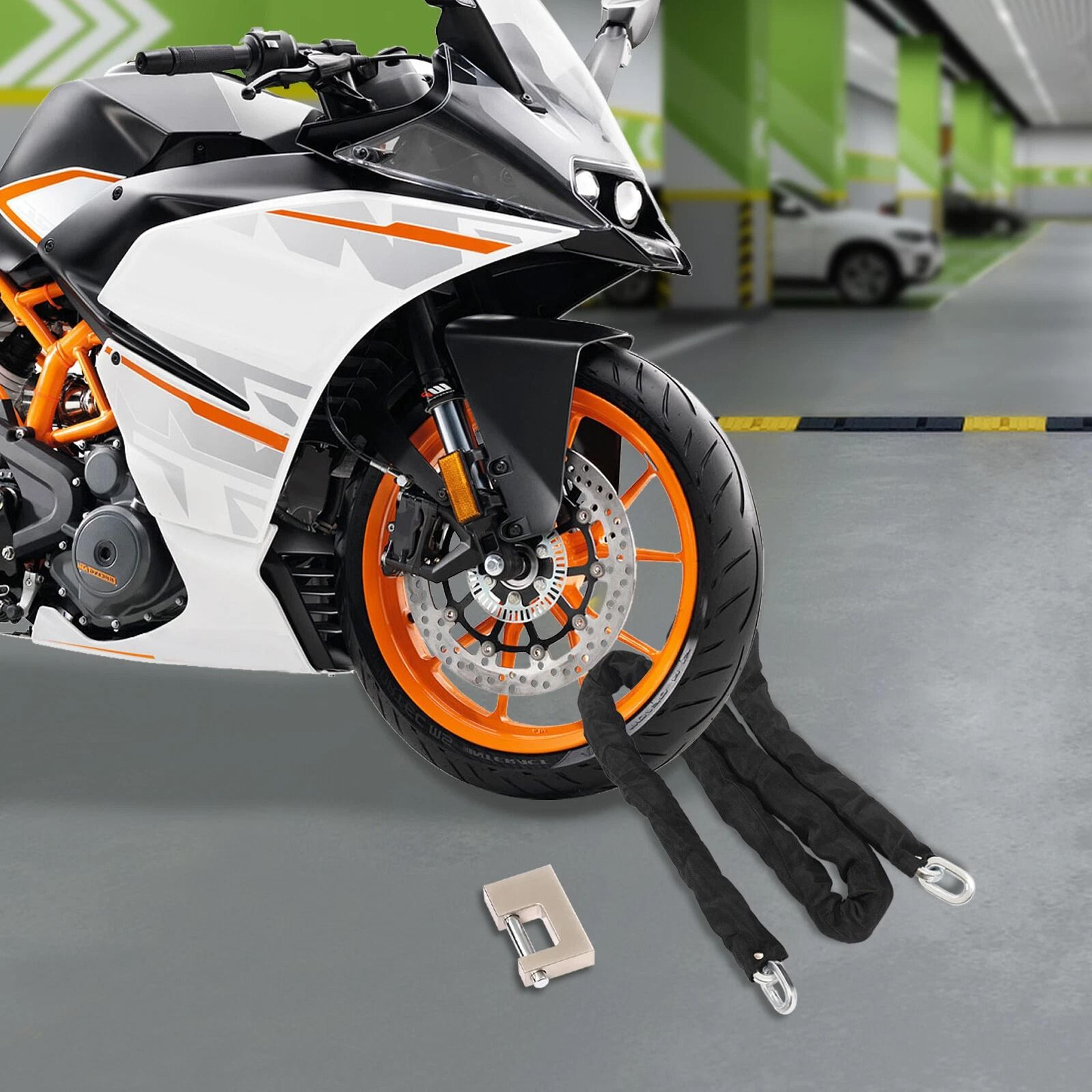 heavy duty bike security chain lock kit long bicycle lock