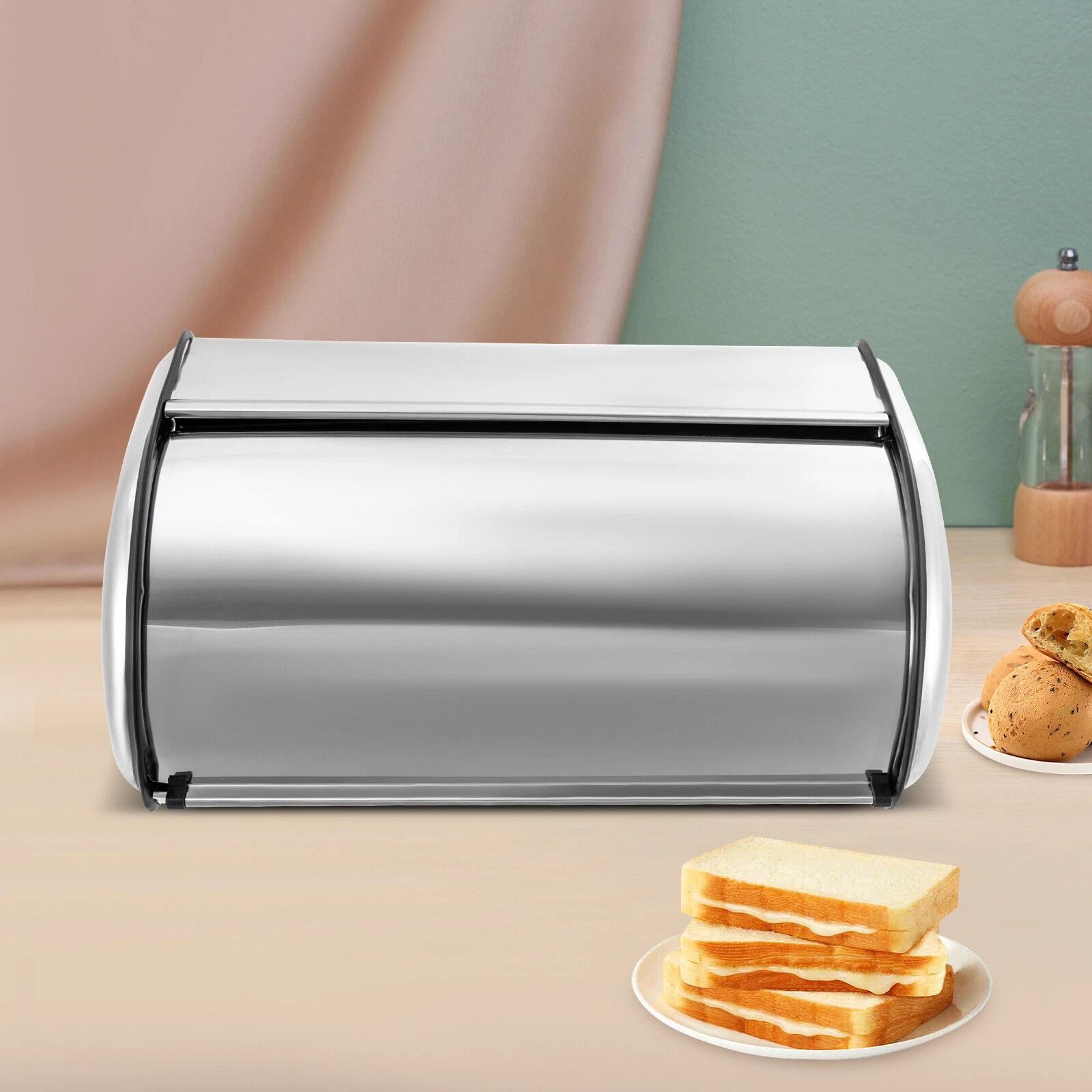 premium stainless steel bread box fresh bread & pastry storage