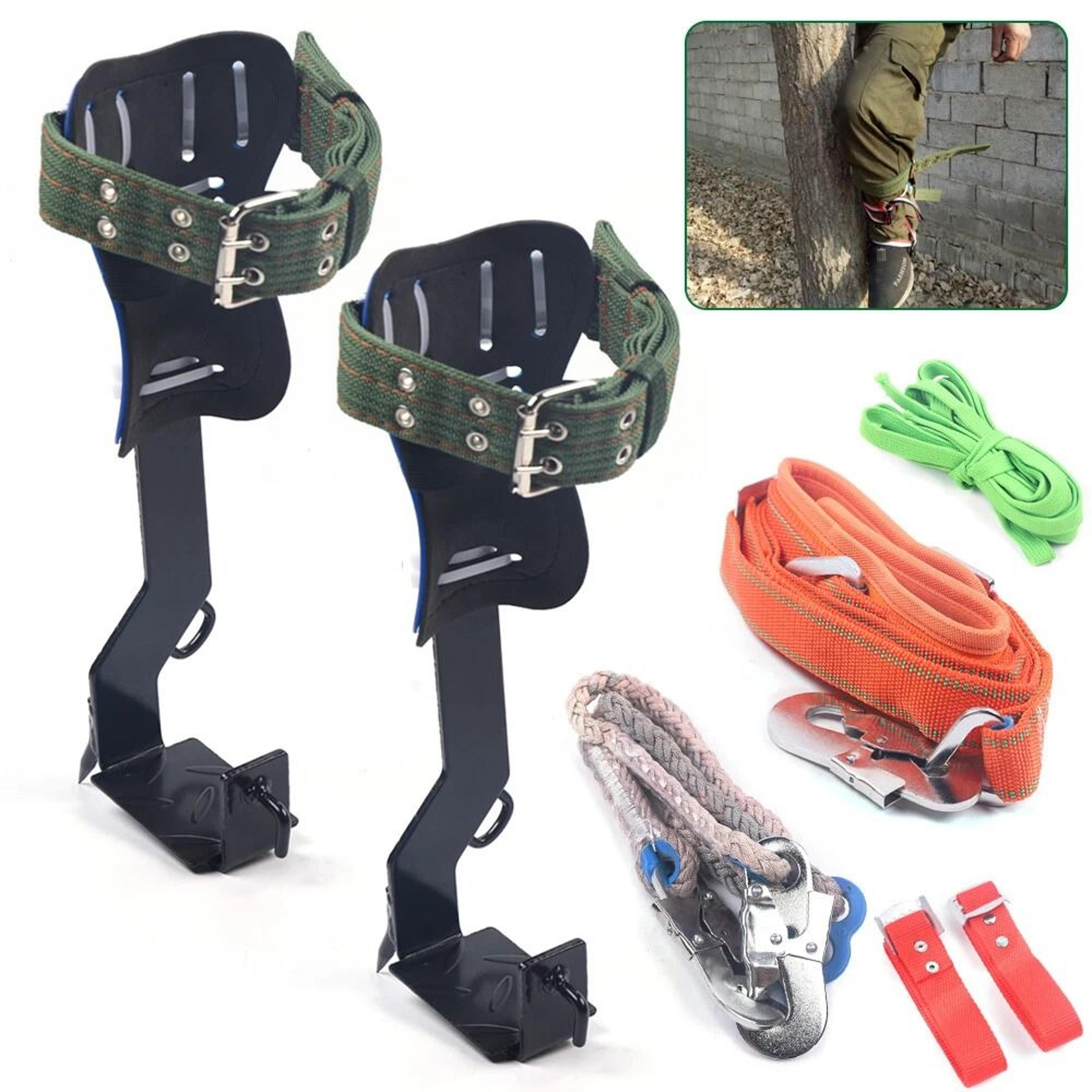 heavy duty tree climbing spikes & adjustable pole climbing spurs