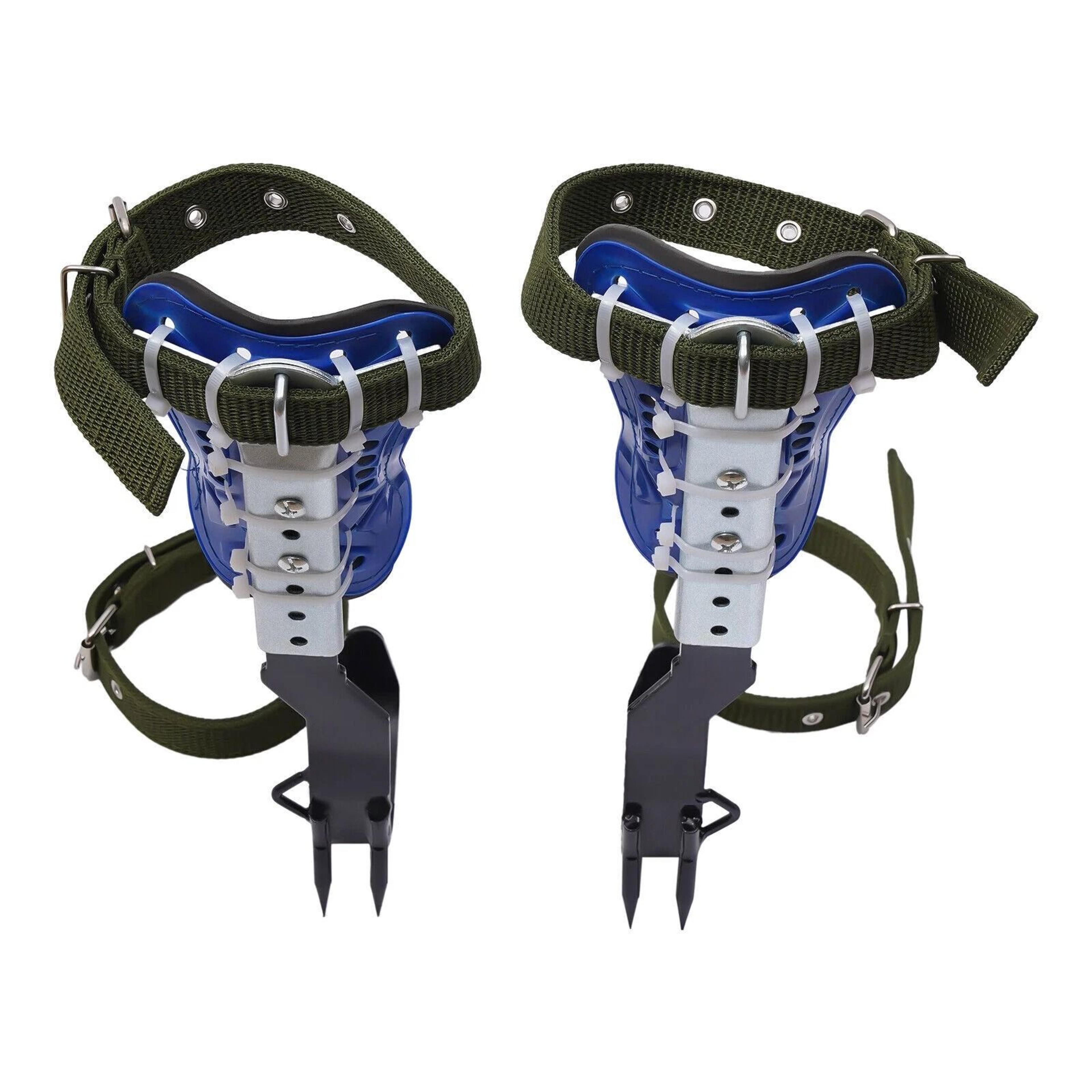 adjustable tree climbing spike set with safety belt and straps