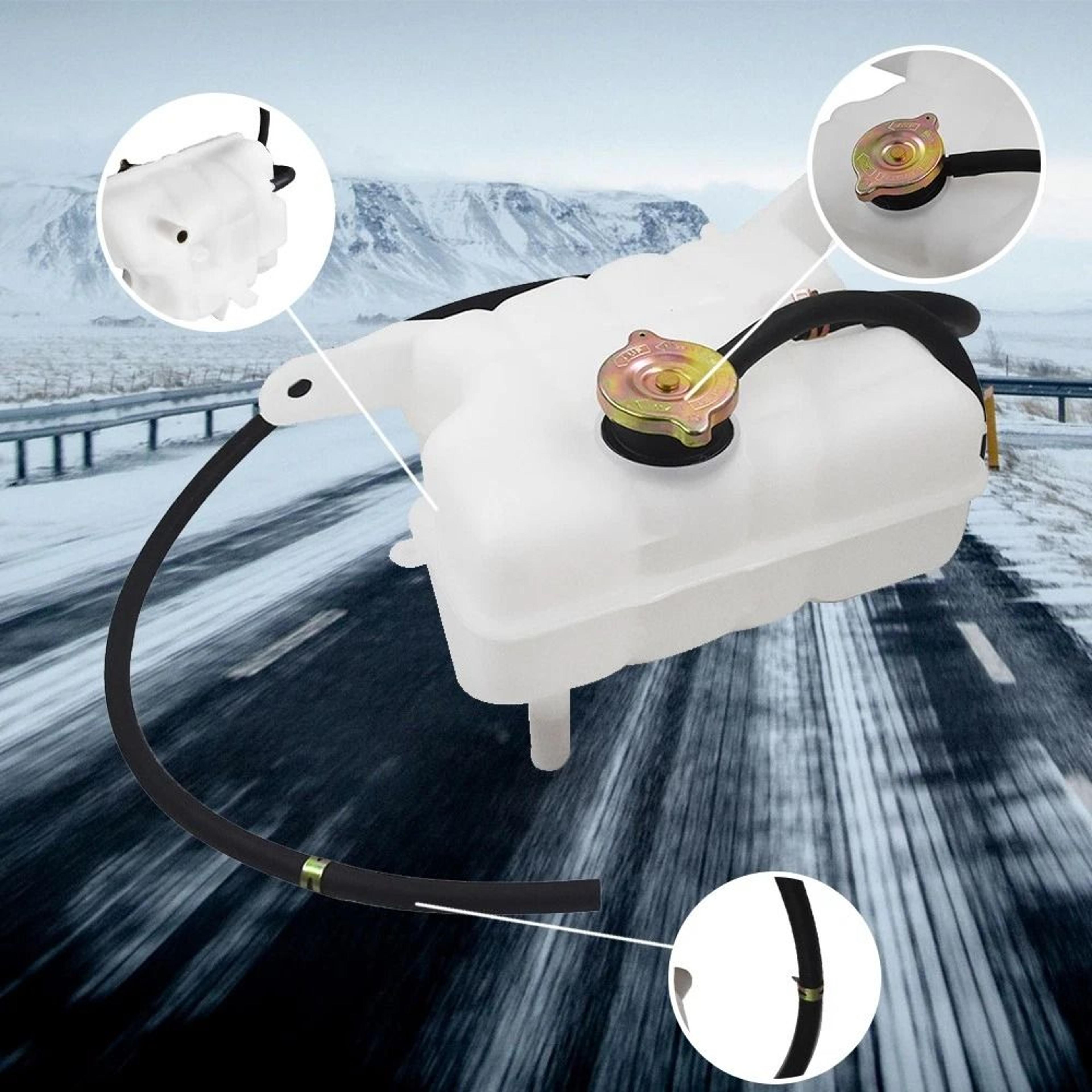 jeep liberty radiator overflow tank & coolant reservoir
