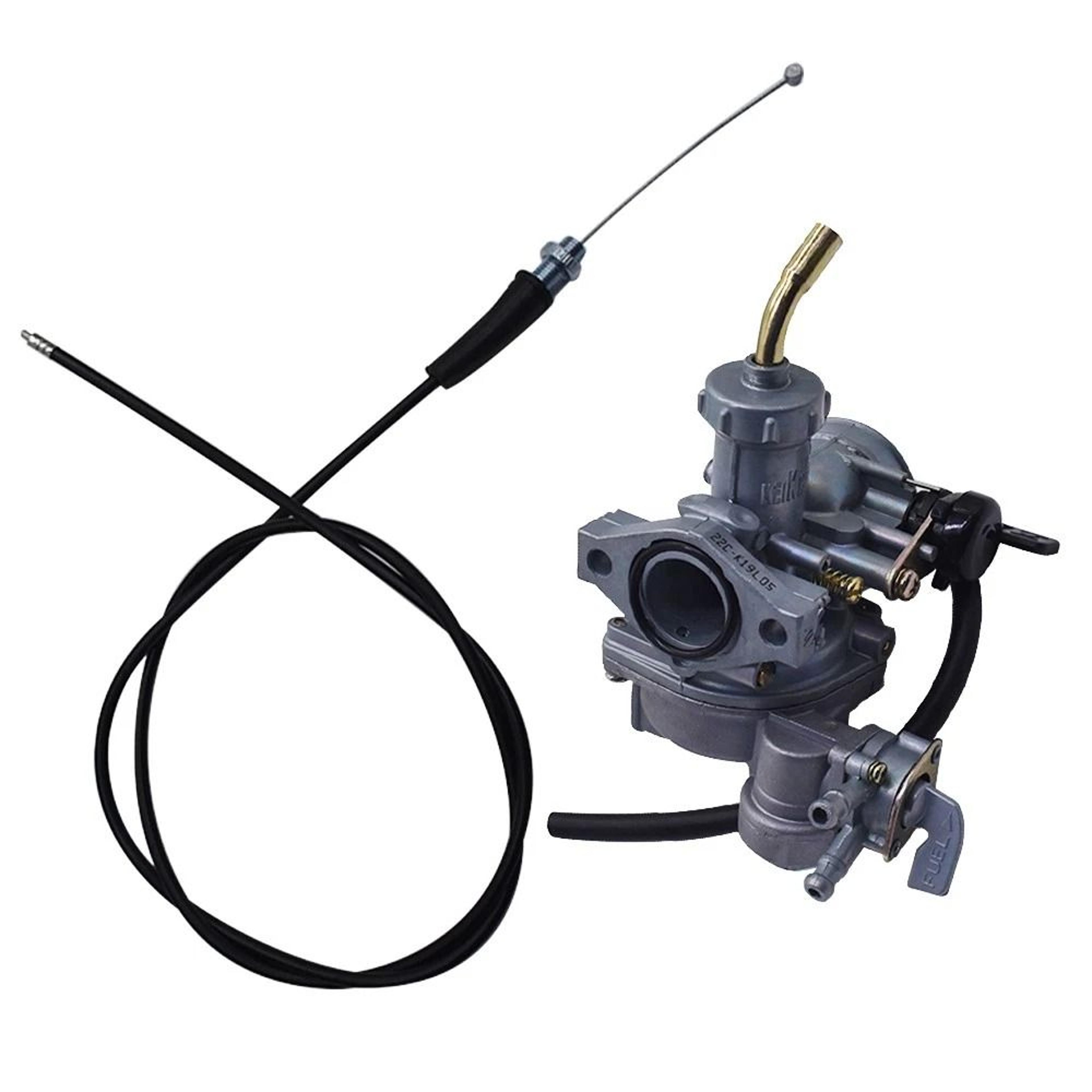 premium replacement carburetor & throttle cable kit for honda