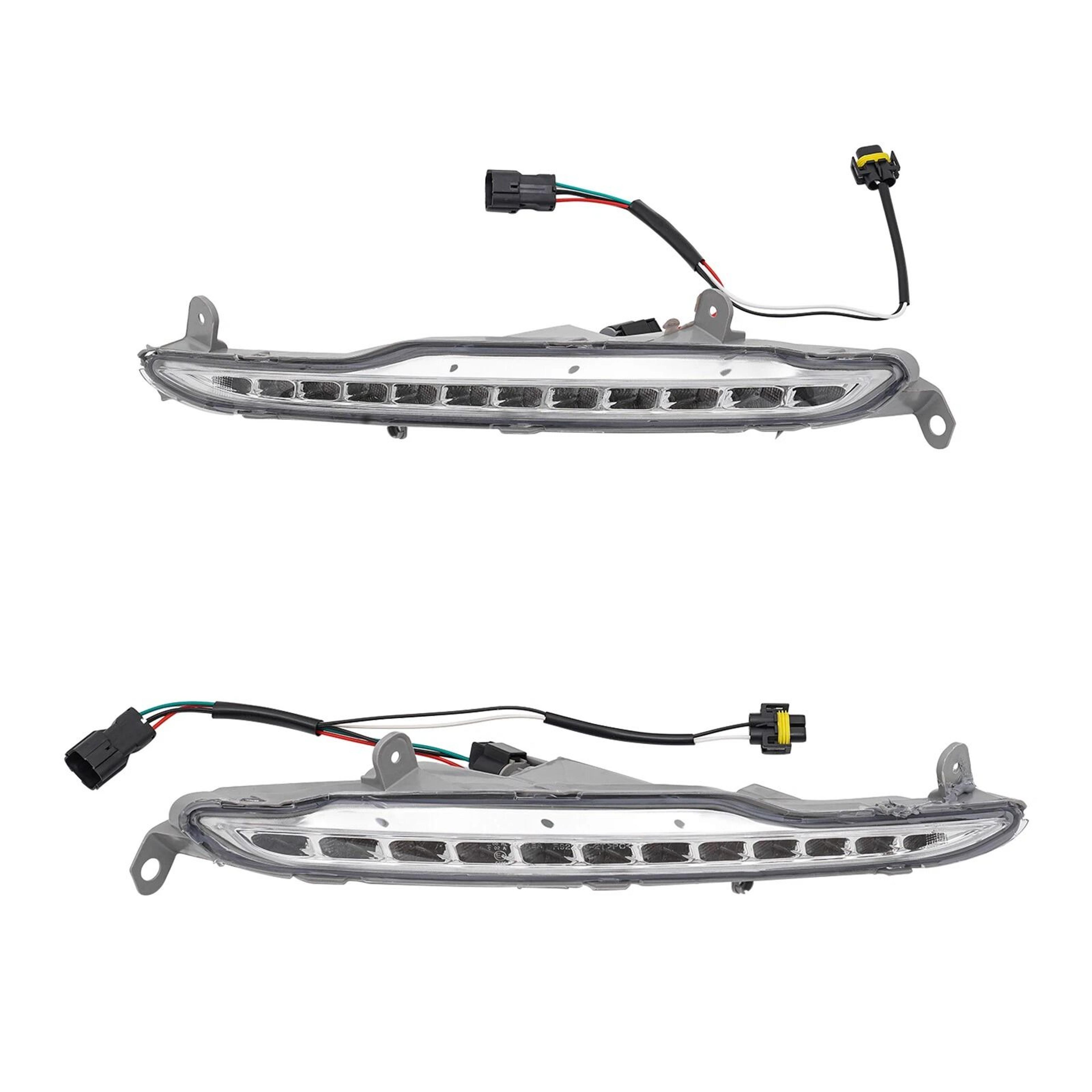 premium front bumper lamps with kia optima drl lights & led daytime running light fit