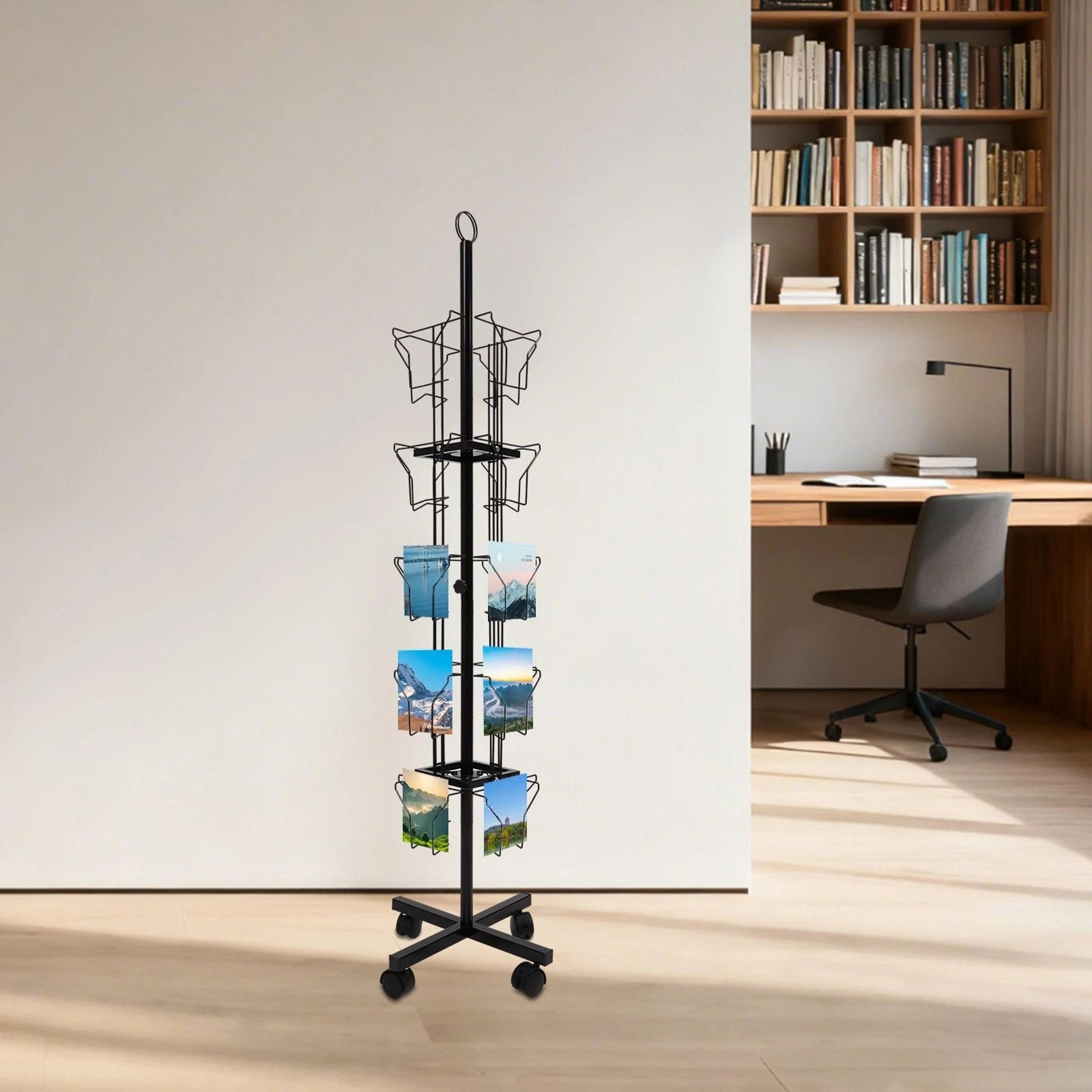 premium rotating card rack 20 pocket greeting card display stand for shops & retail