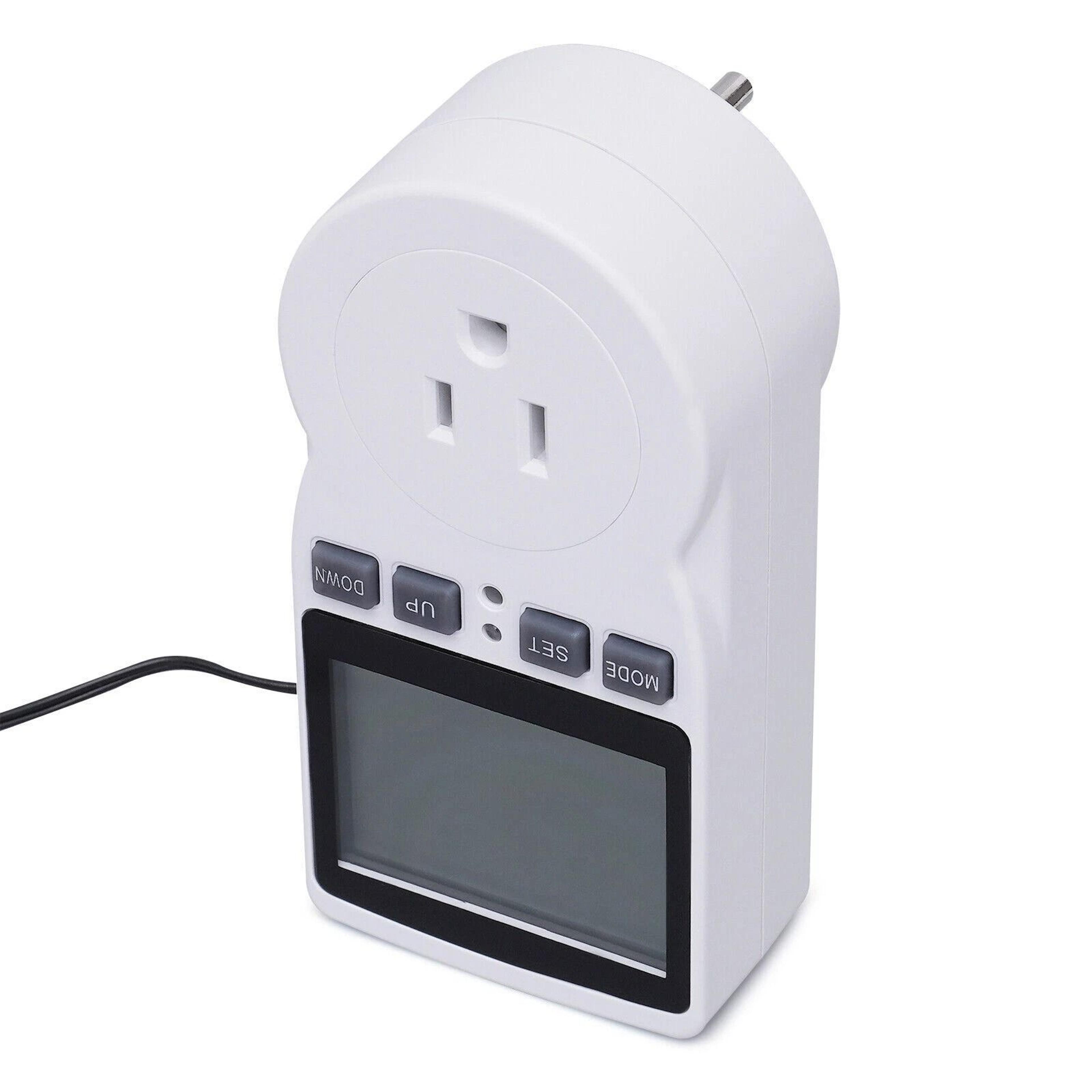 programmable digital temperature controller thermostat outlet plug