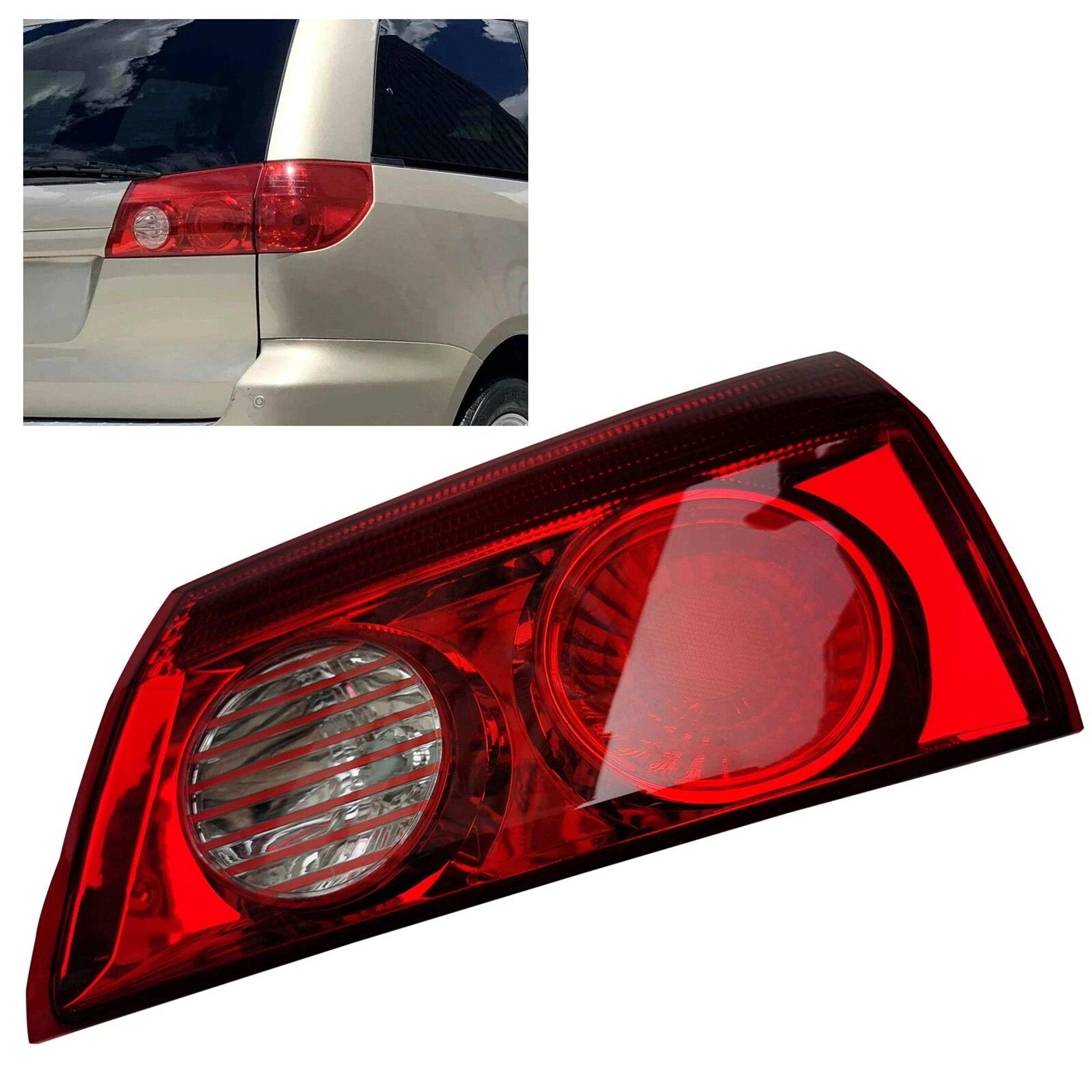 premium replacement toyota sienna tail light right passenger side rear lamp