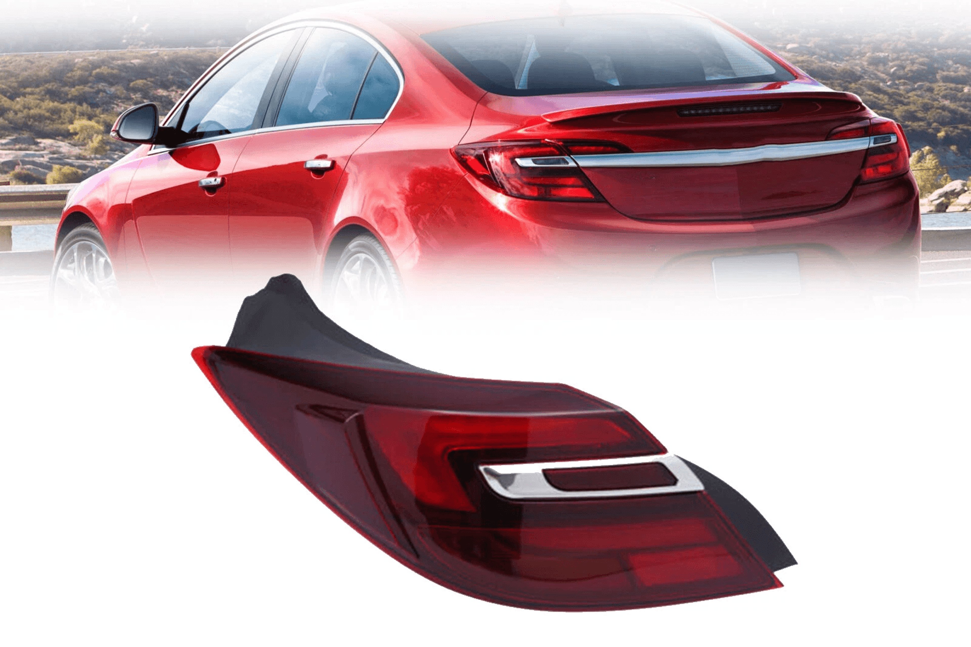 premium left driver side led tail light assembly for buick regal direct fit