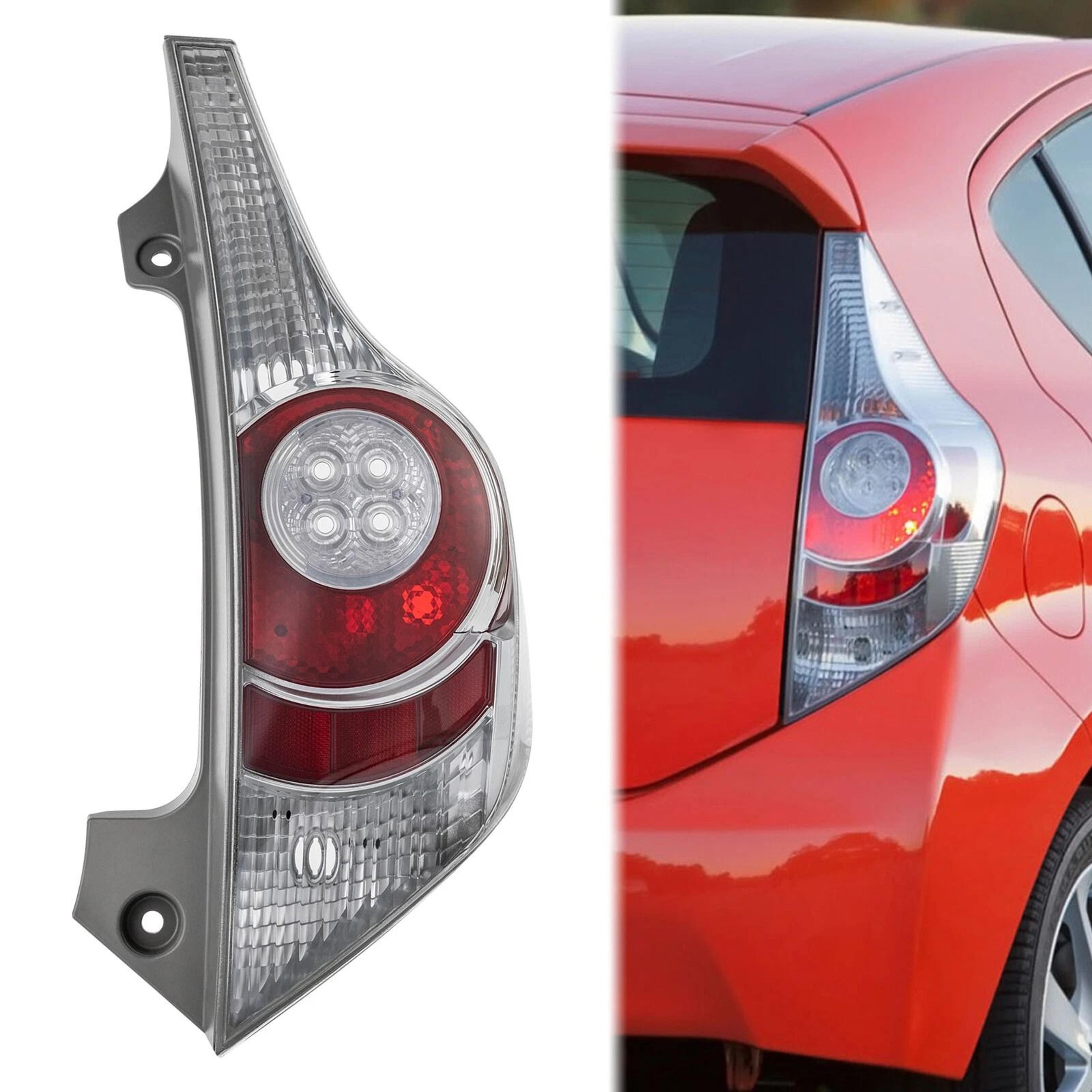 premium replacement right passenger side toyota prius c tail light