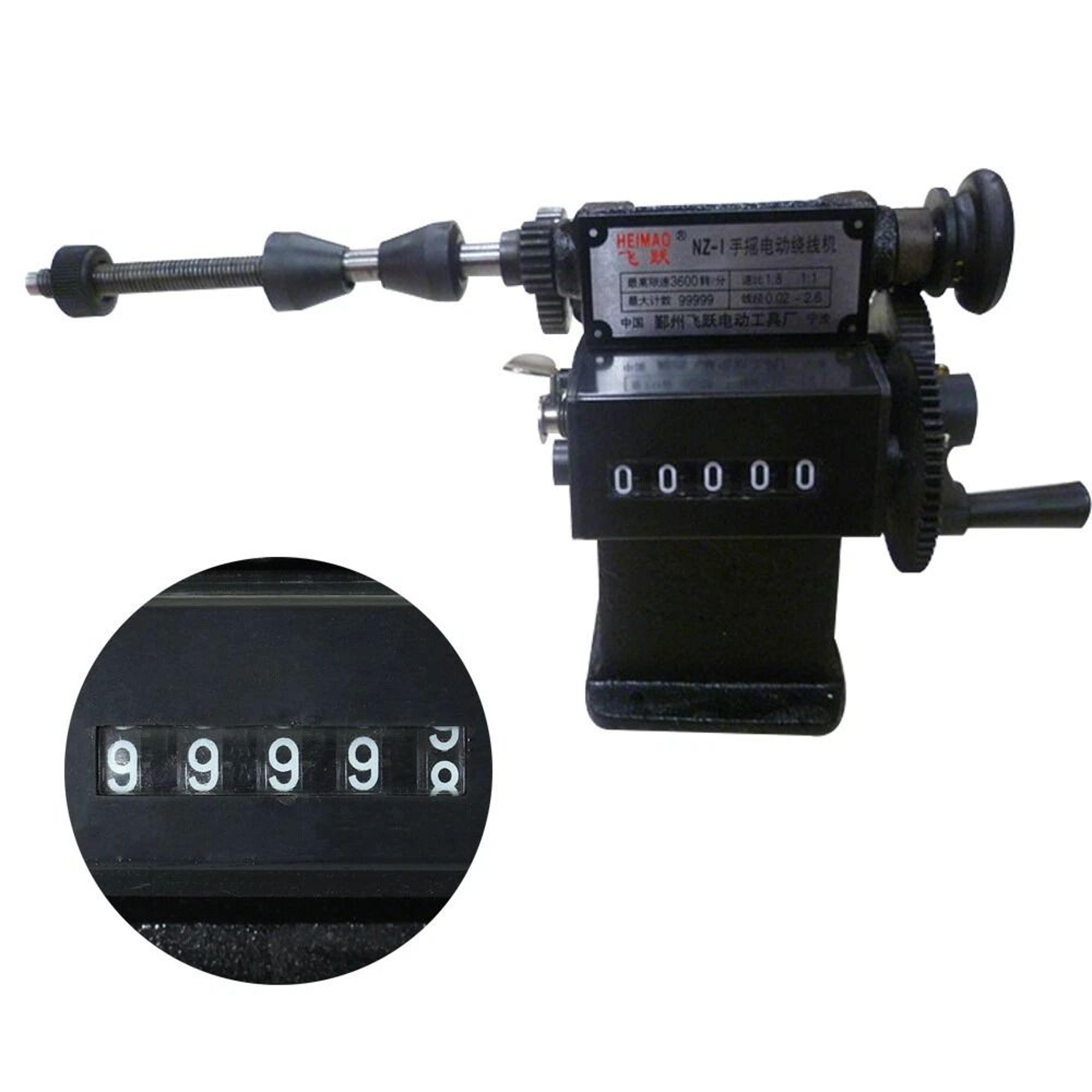 professional manual coil winding machine with counter precision wire coil winder tool