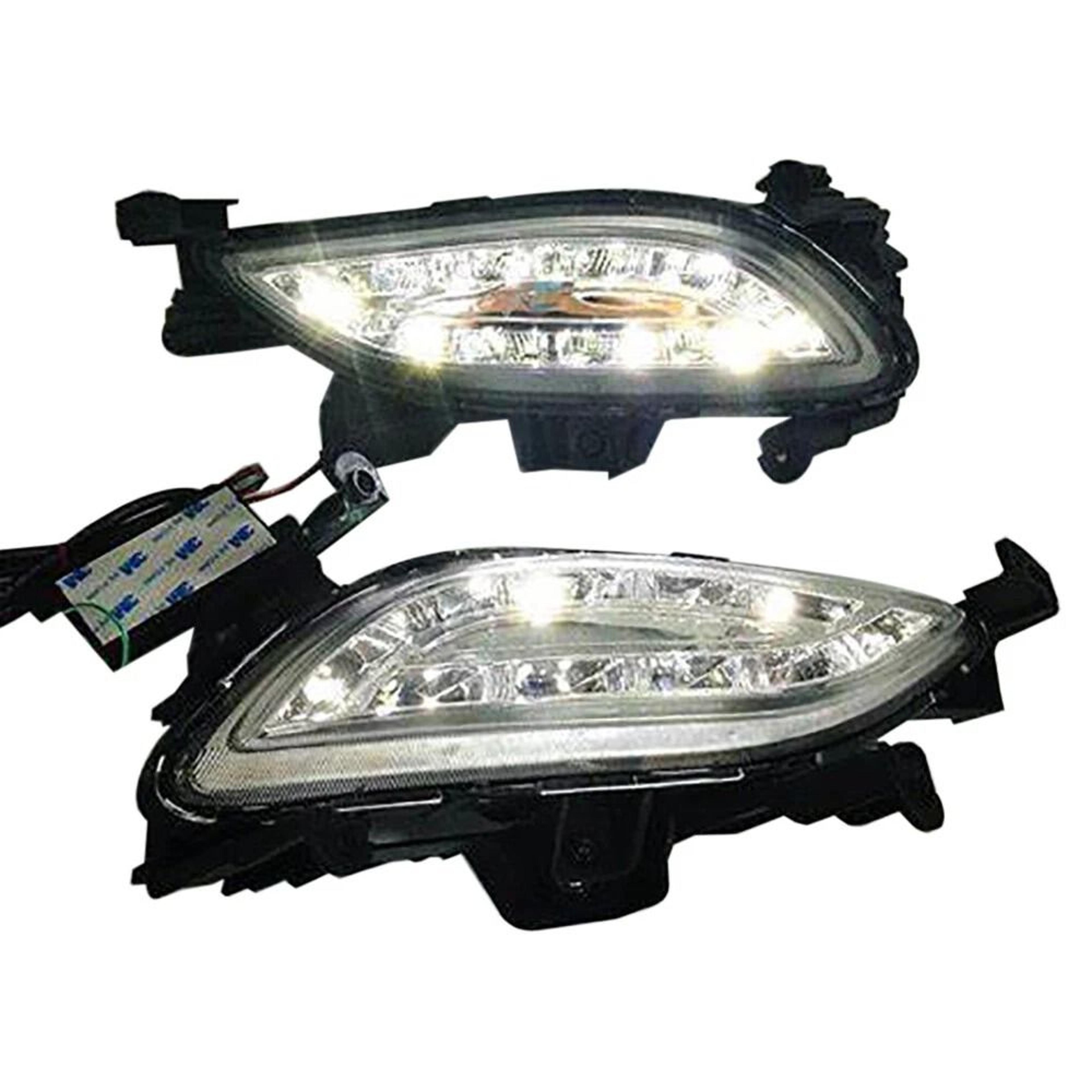 premium hyundai sonata fog lights bezel set direct fit for sonata halogen daytime running lights
