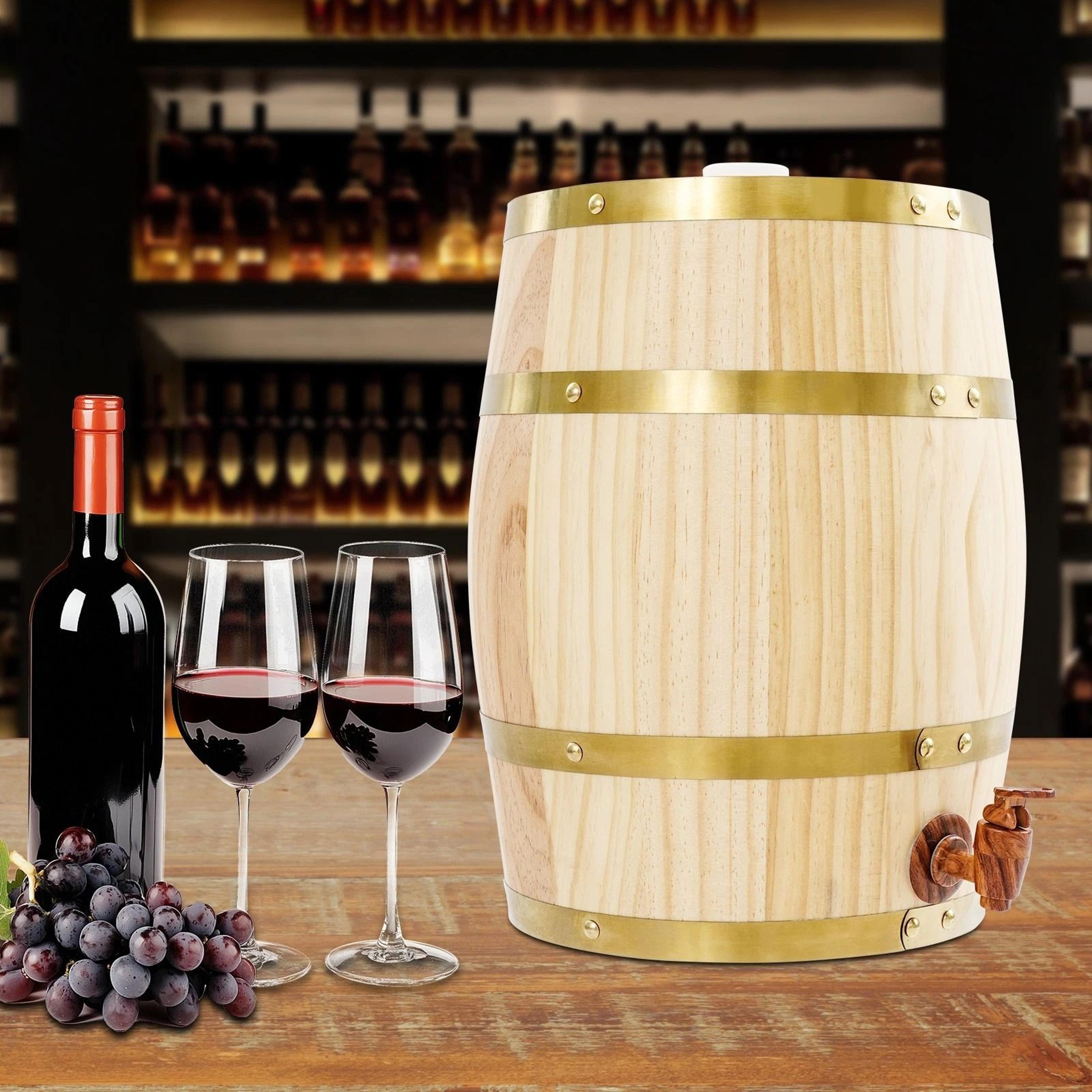 vintage wine & whiskey barrel dispenser wooden whiskey barrel keg for home bar
