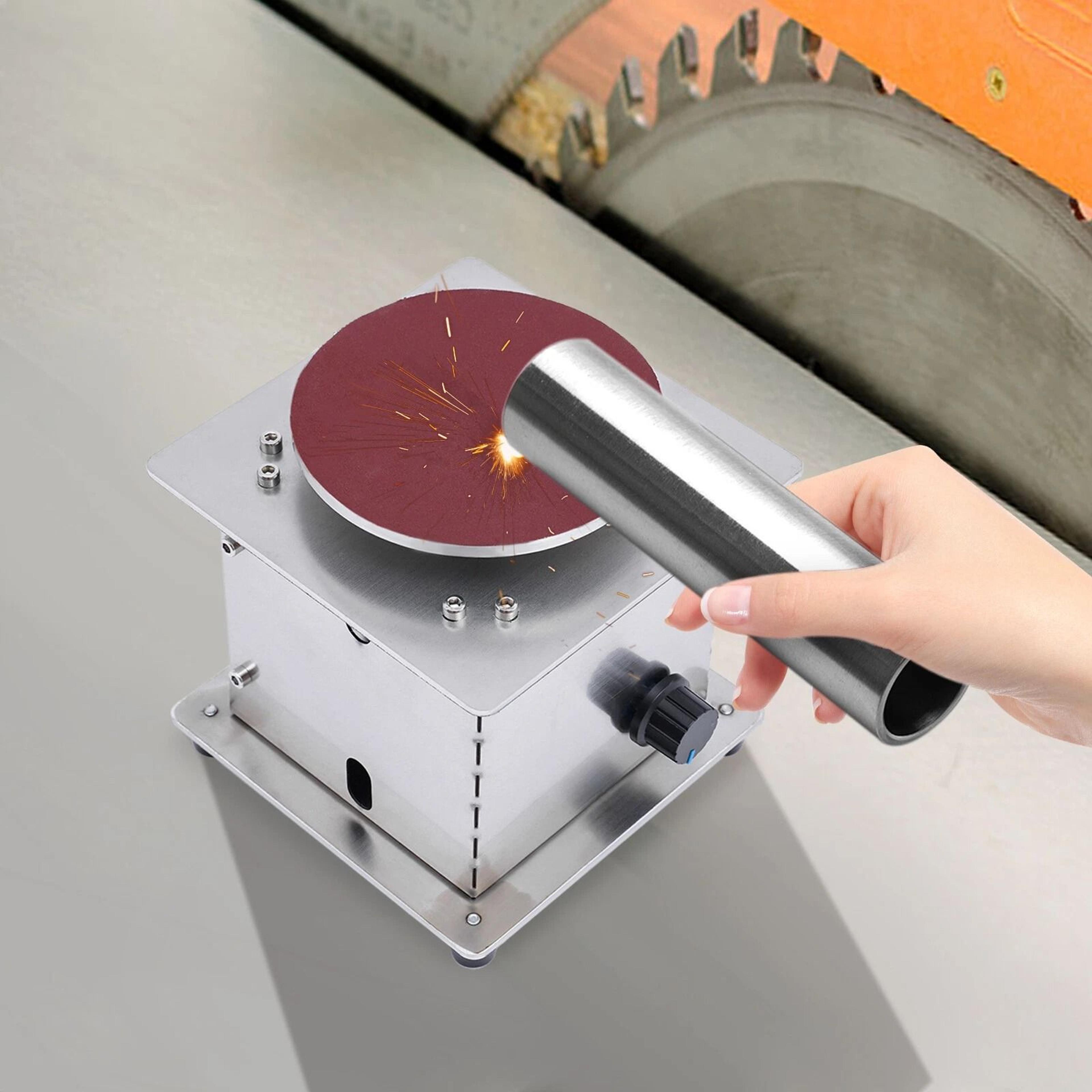 precision electric mini disc sander tabletop sanding machine bench sanding tool