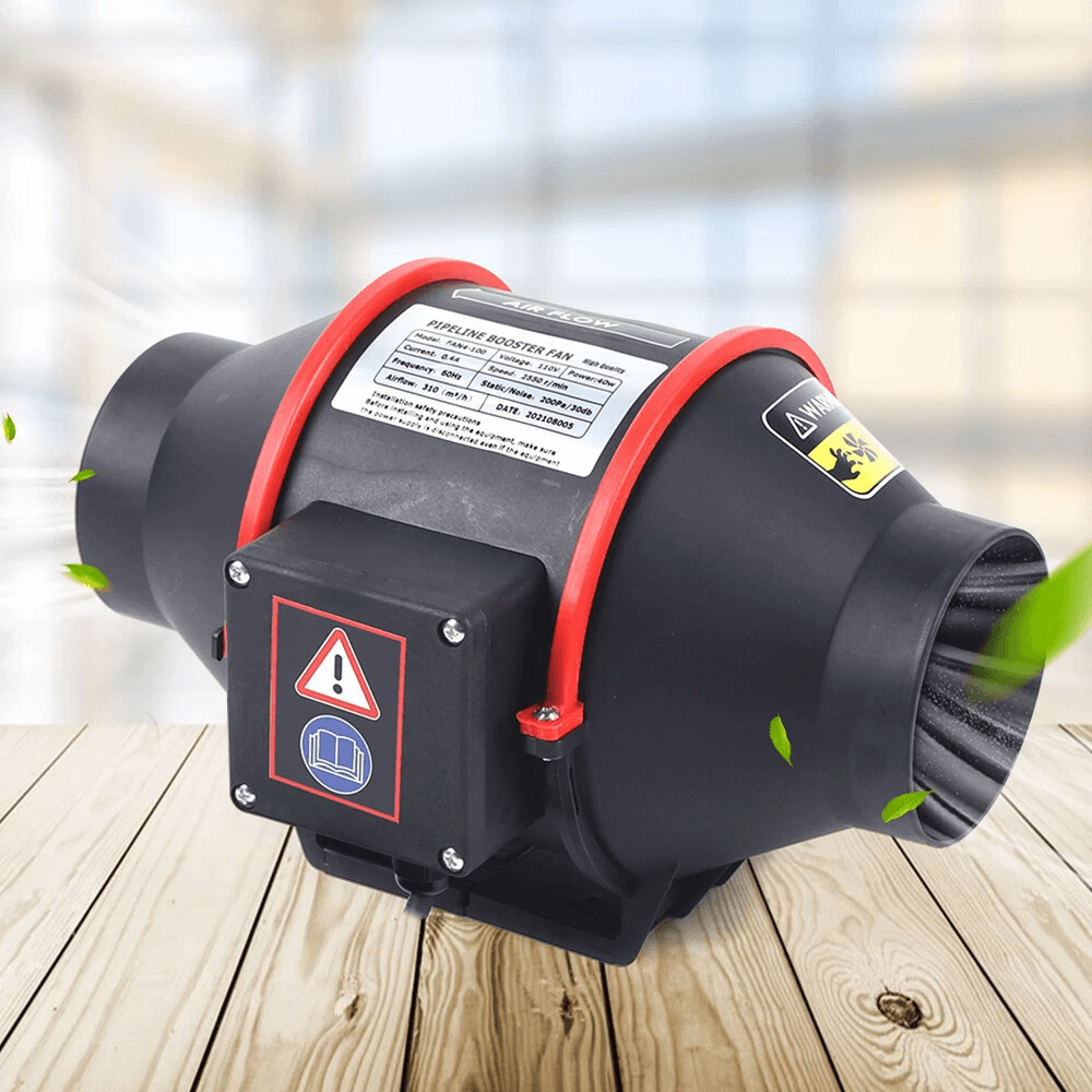 waterproof inline duct fan powerful exhaust ventilation airflow blower