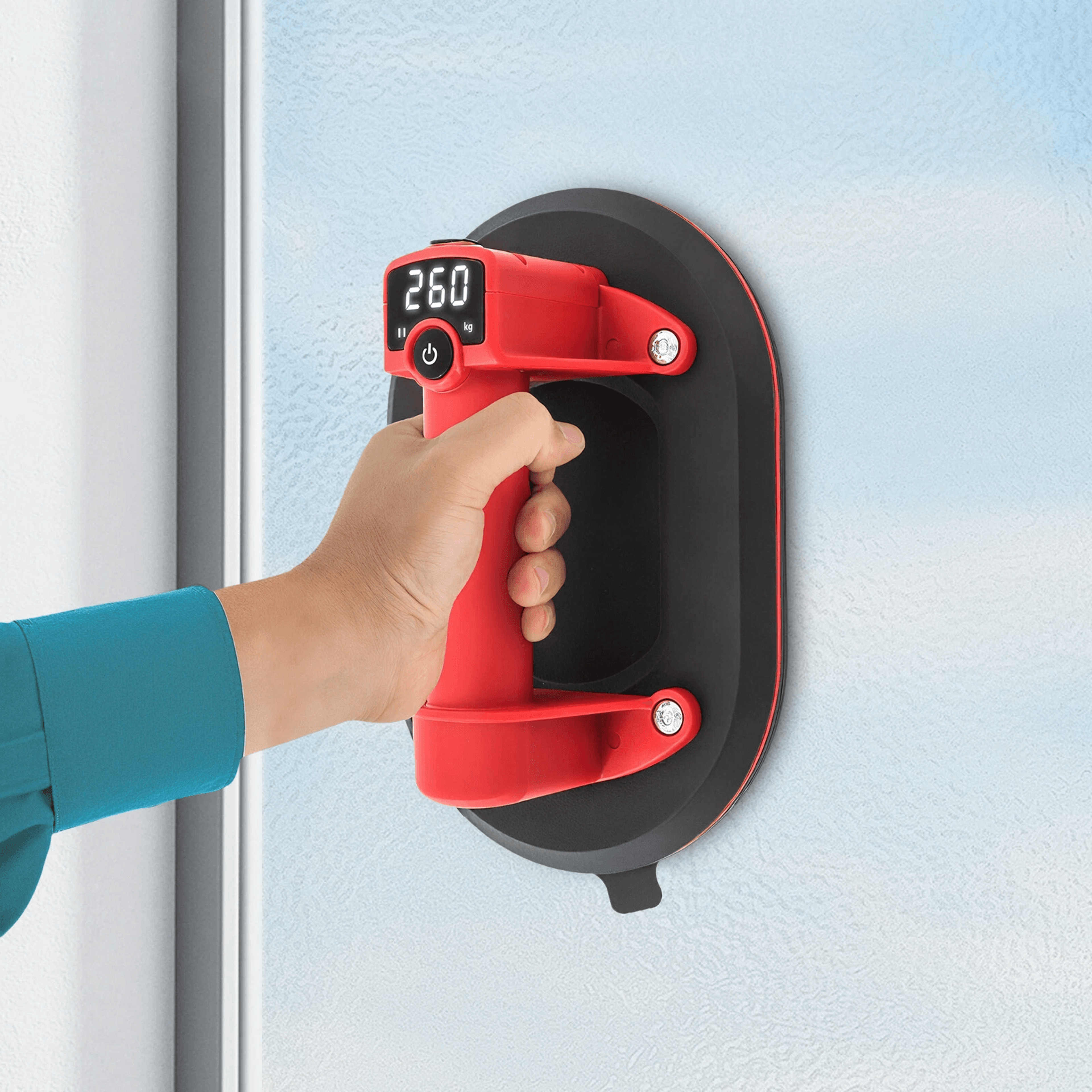 electric vacuum suction cup lifter with digital display heavy duty glass & tile suction cup lifter