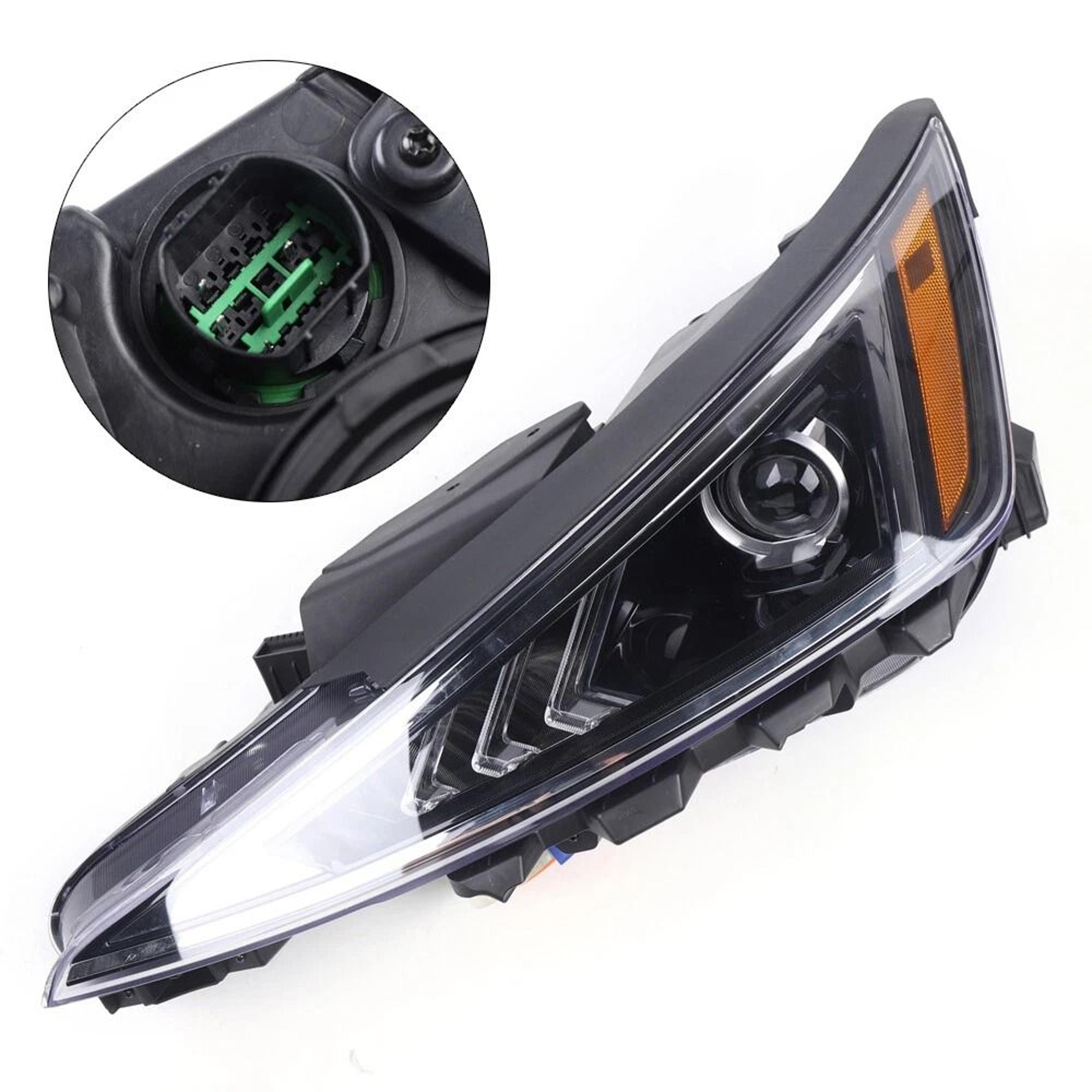 high quality left driver side headlight assembly for hyundai elantra halogen