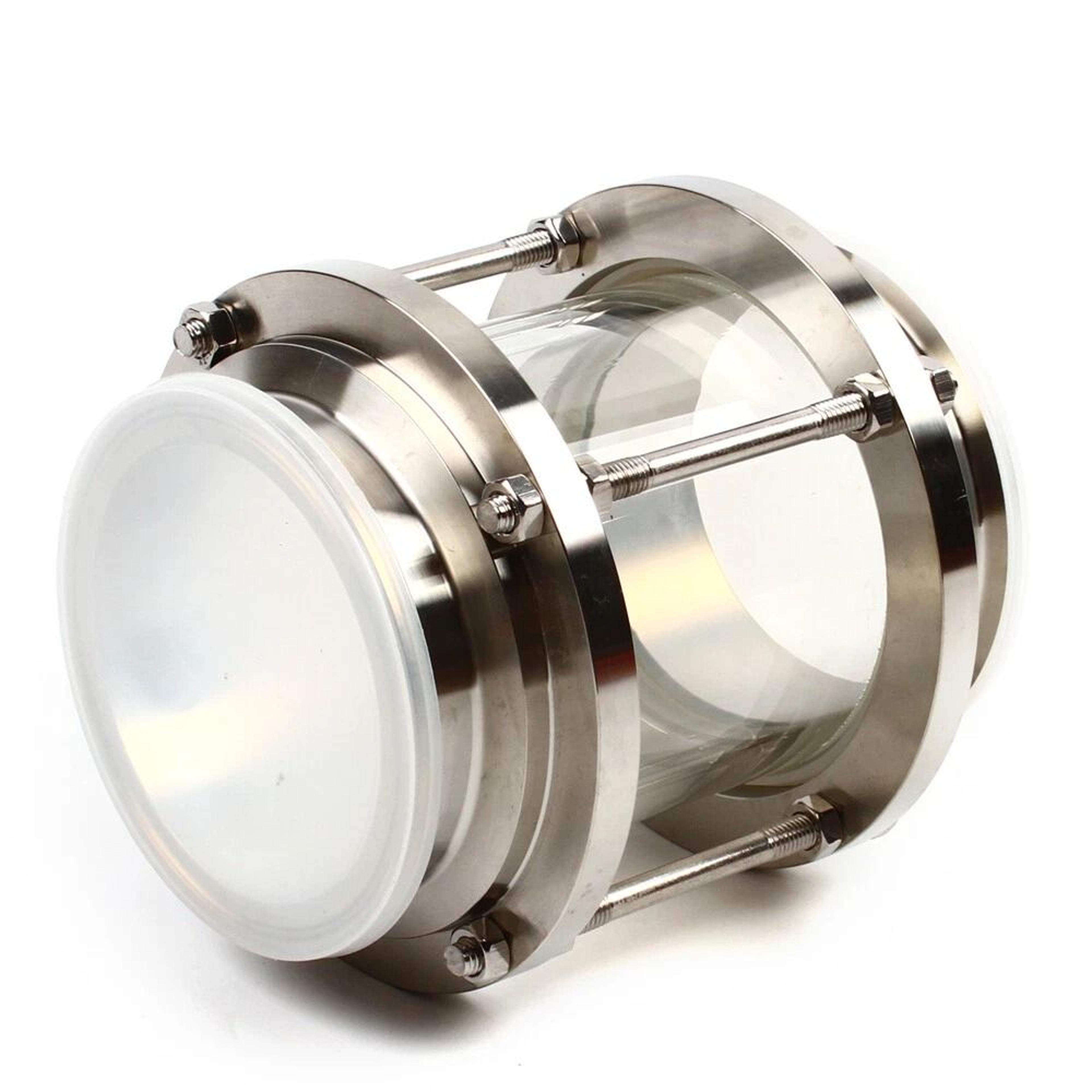 inline sanitary flow sight glass with tri clamp sight glass for food & beverage