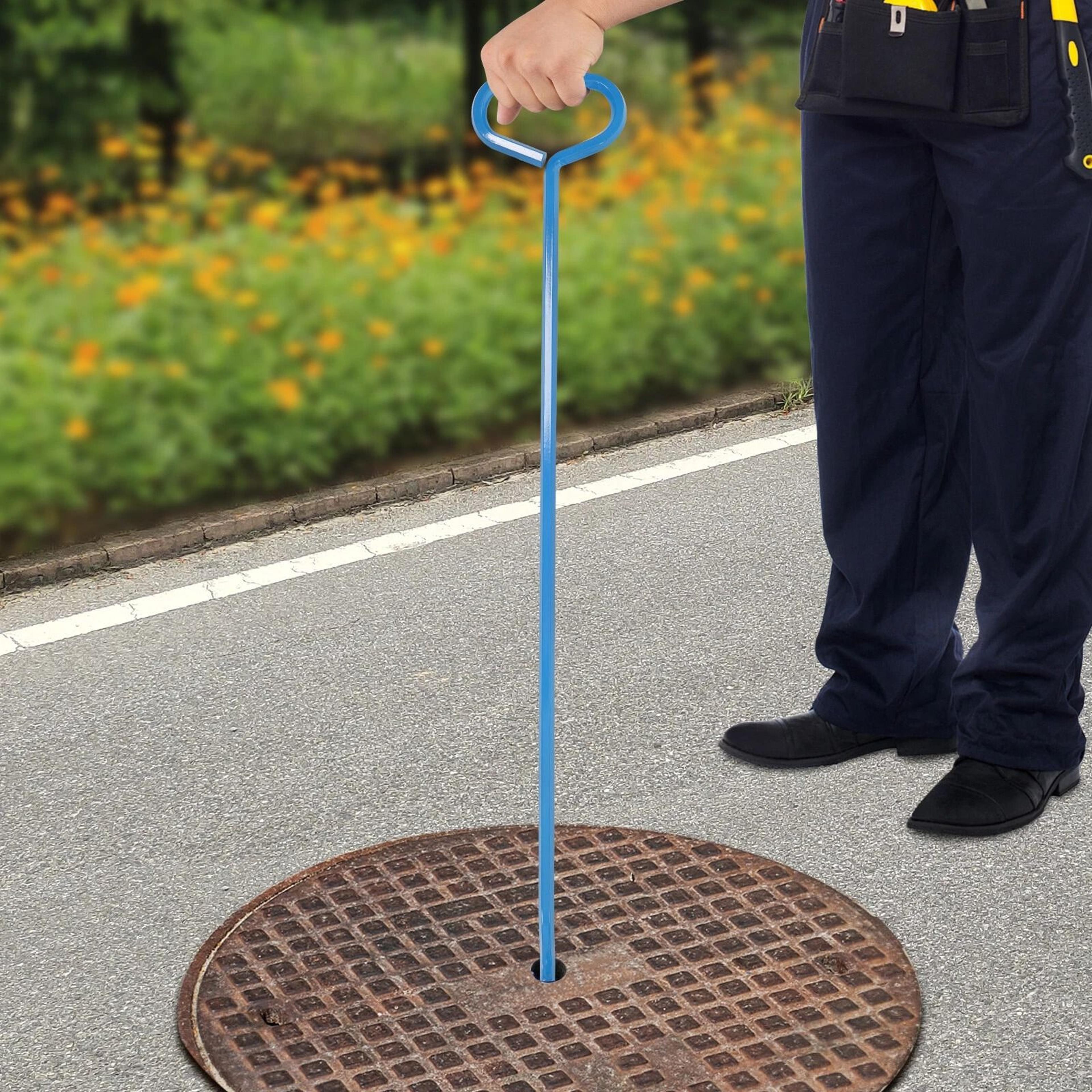 heavy duty manhole hook tool professional manhole cover lifter & puller