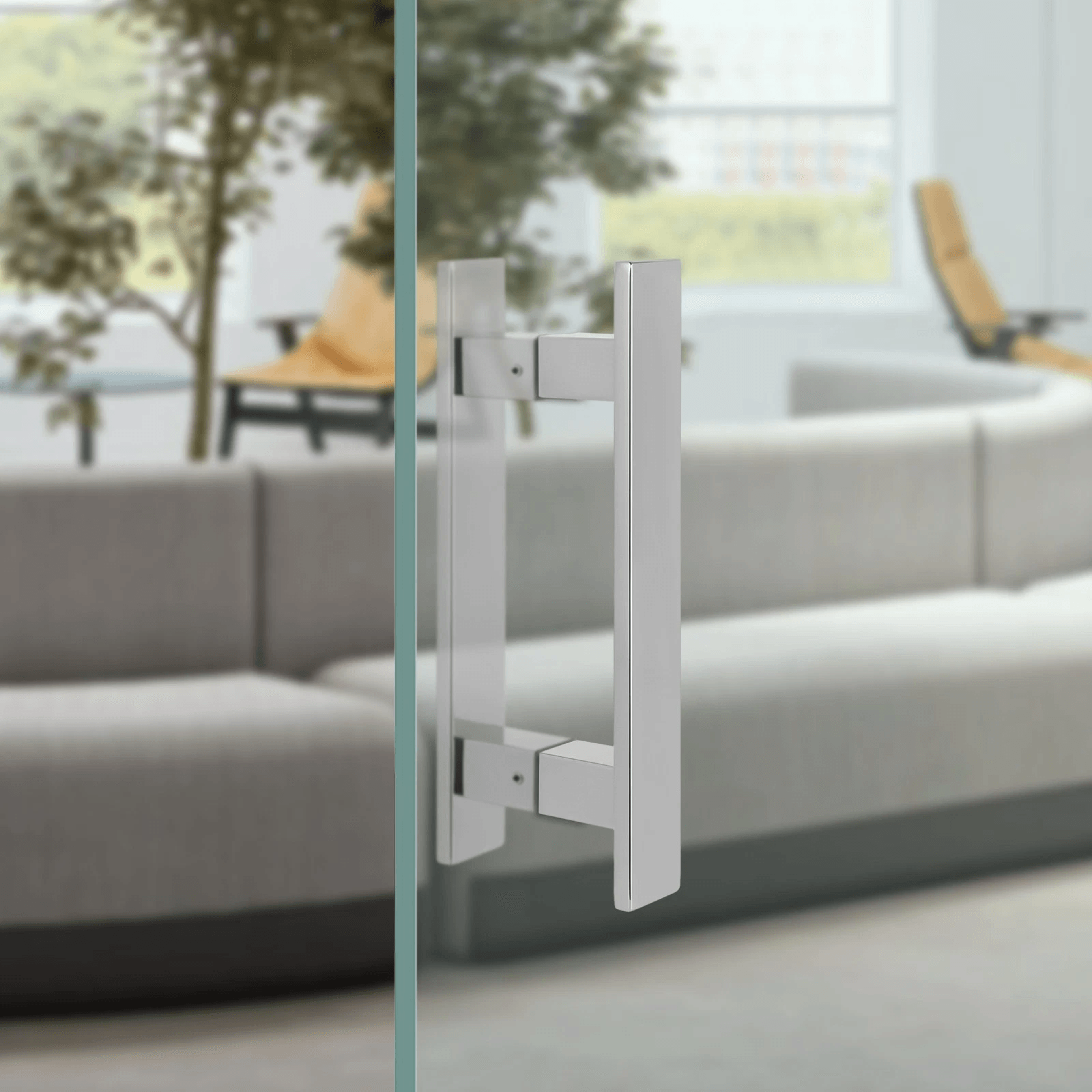 premium h shaped stainless steel sliding door handle dual sided push pull design