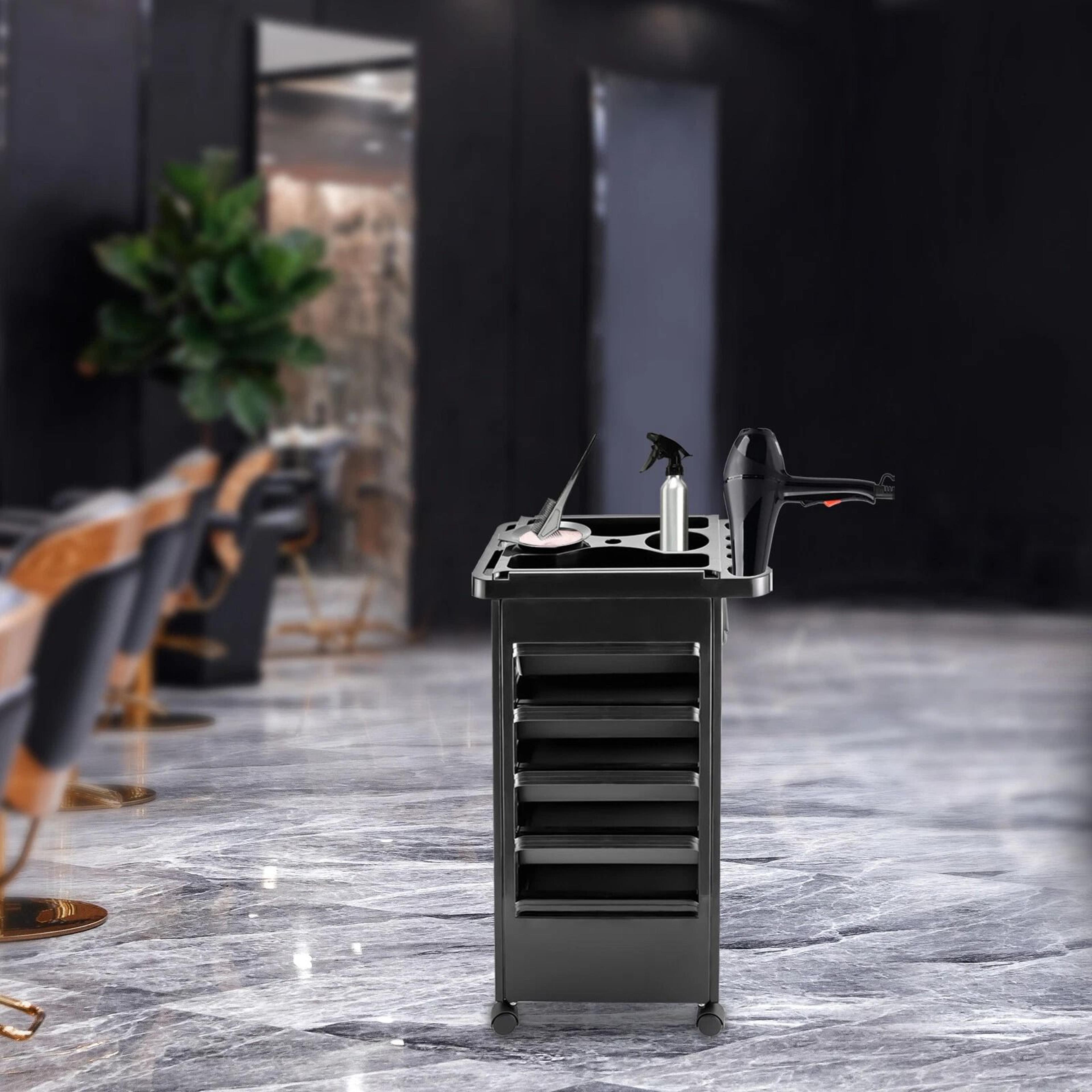 premium beauty salon spa trolley with rolling storage tray cart
