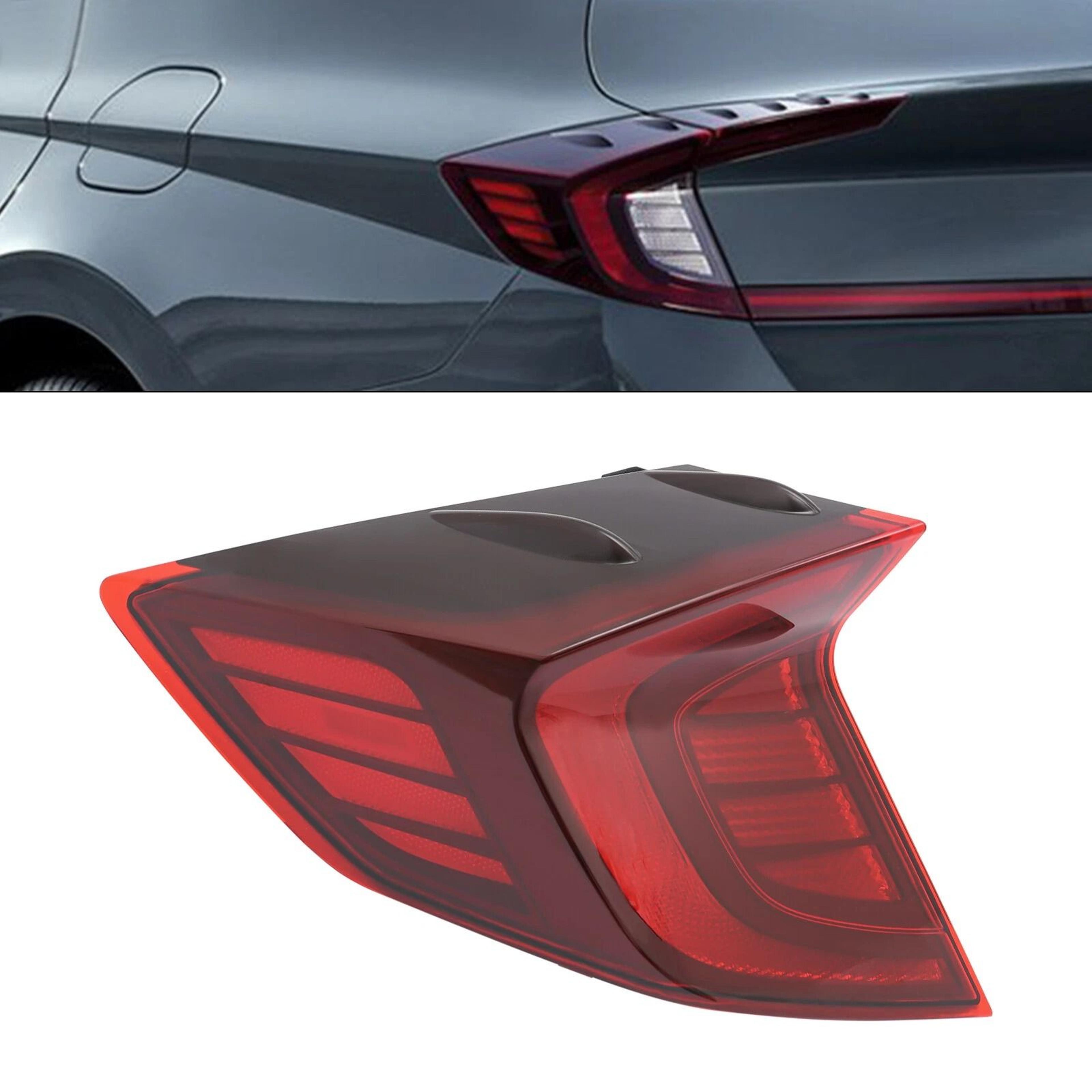 premium led tail light assembly left side for hyundai sonata se/sel direct fit replacement