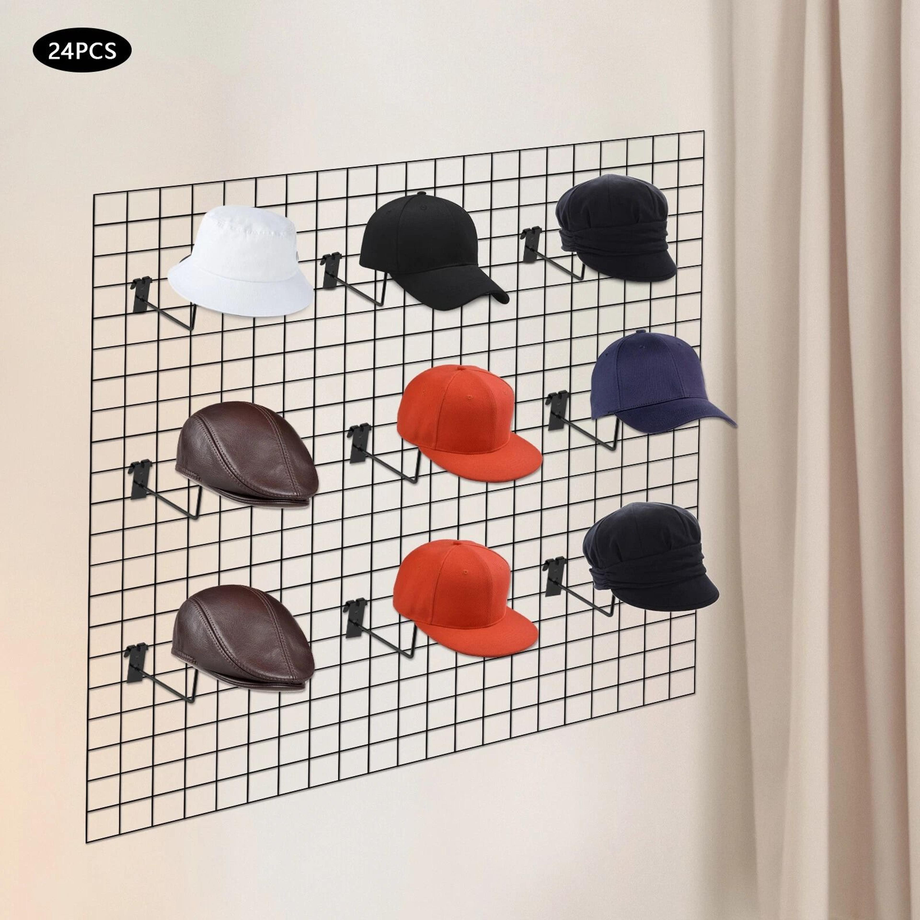 premium gridwall hat display hooks retail hat display rack with durable hat hanger hooks