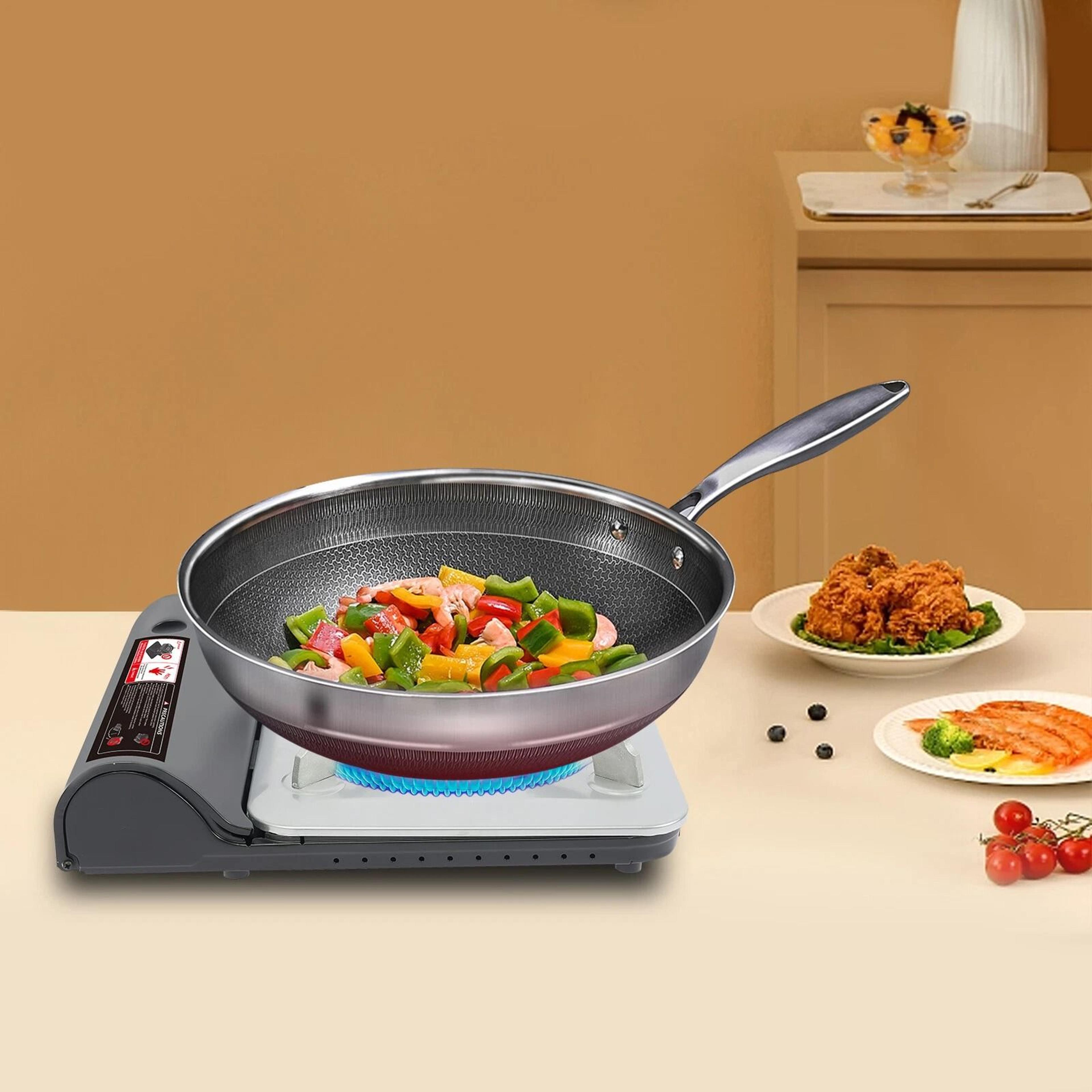 portable camping stove with carry case for outdoor cooking