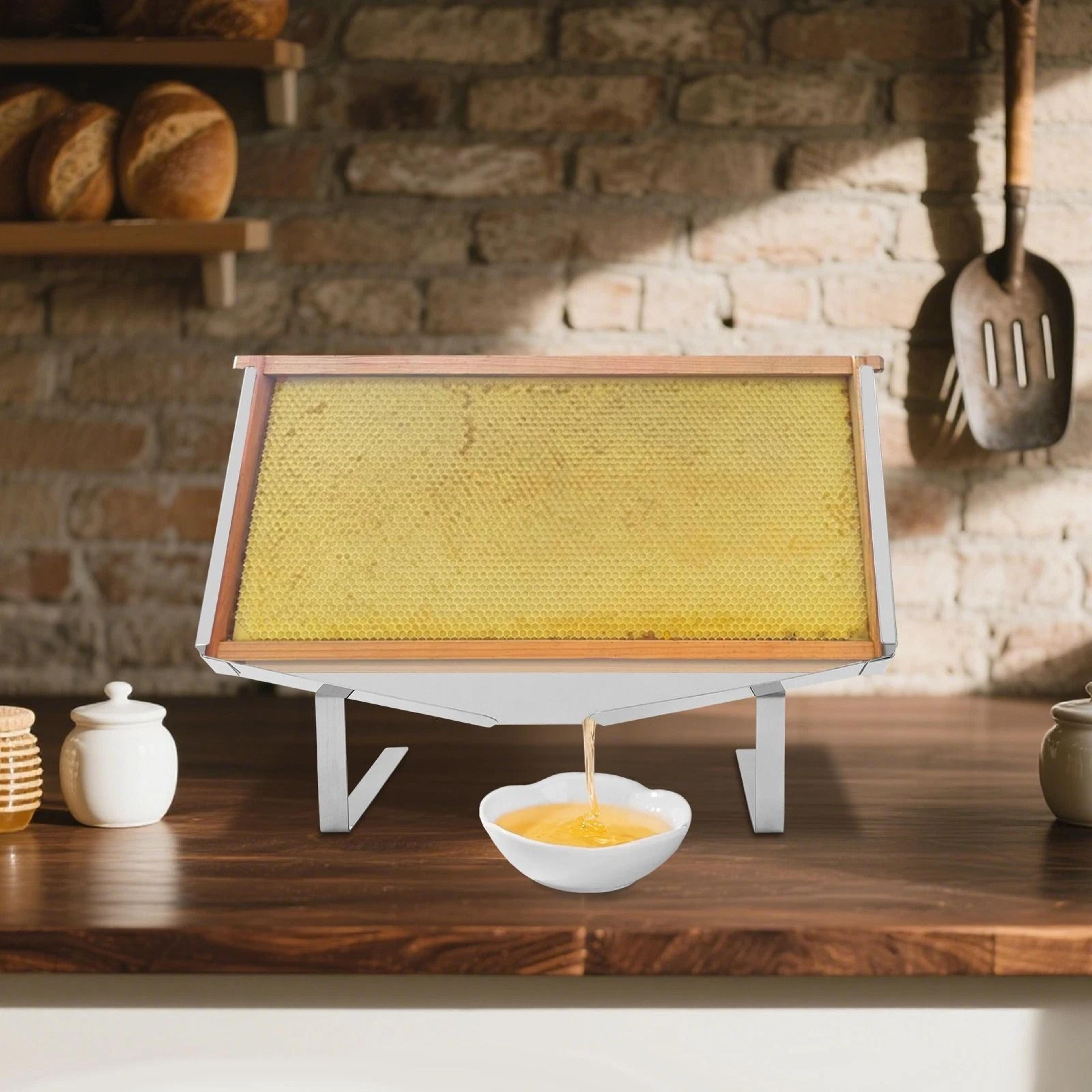 stainless steel honeycomb frame display stand and honey uncapping holder