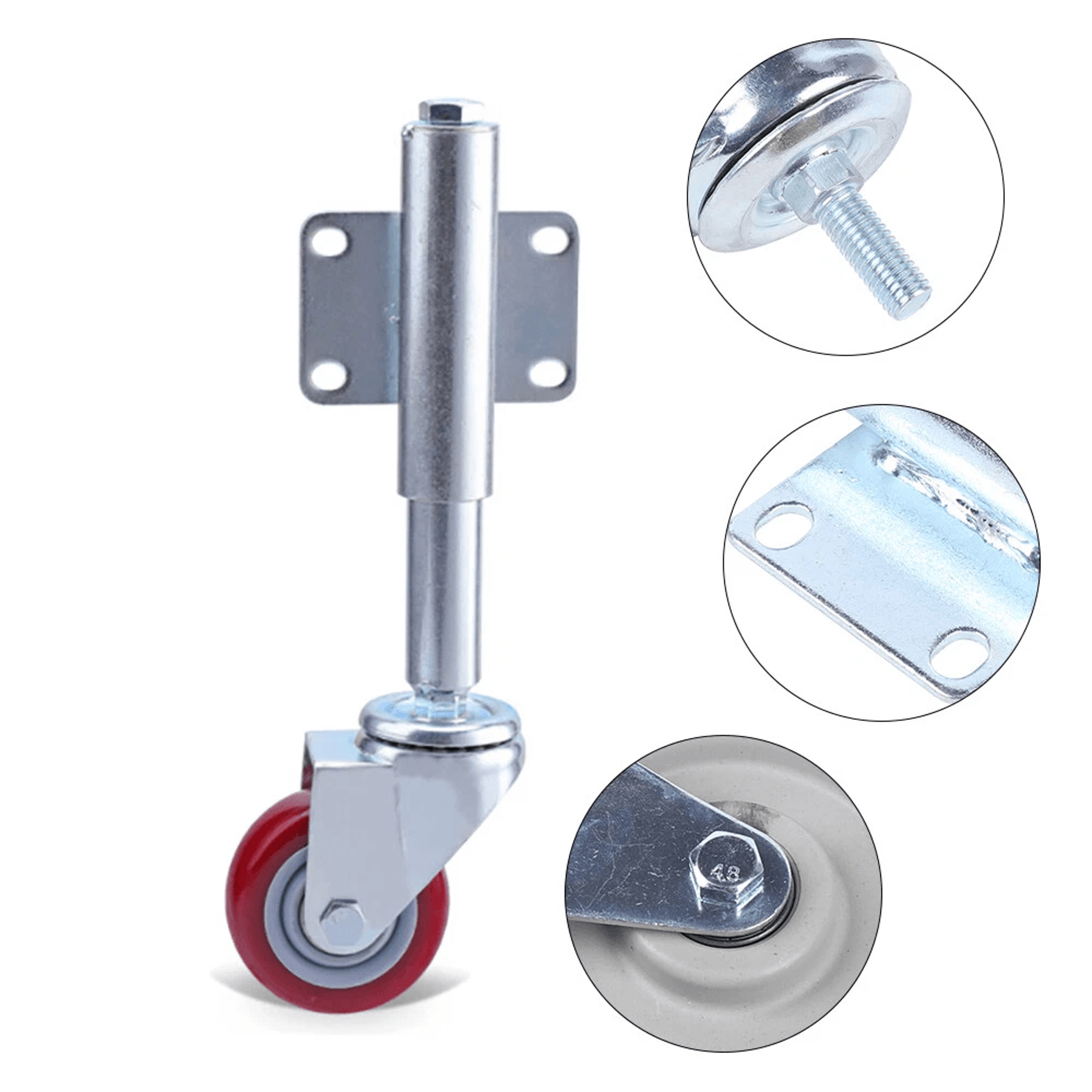 spring loaded gate caster heavy duty gate wheel support
