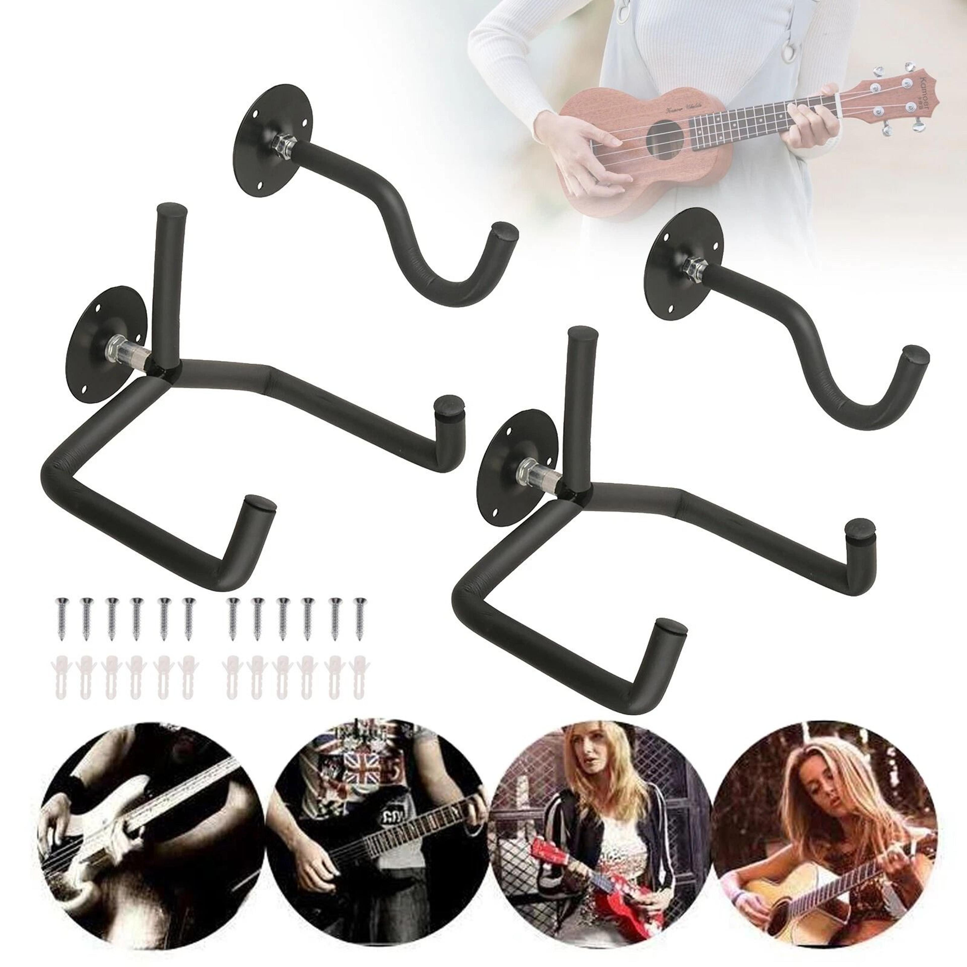 horizontal guitar wall mount hanger for bass and guitar display