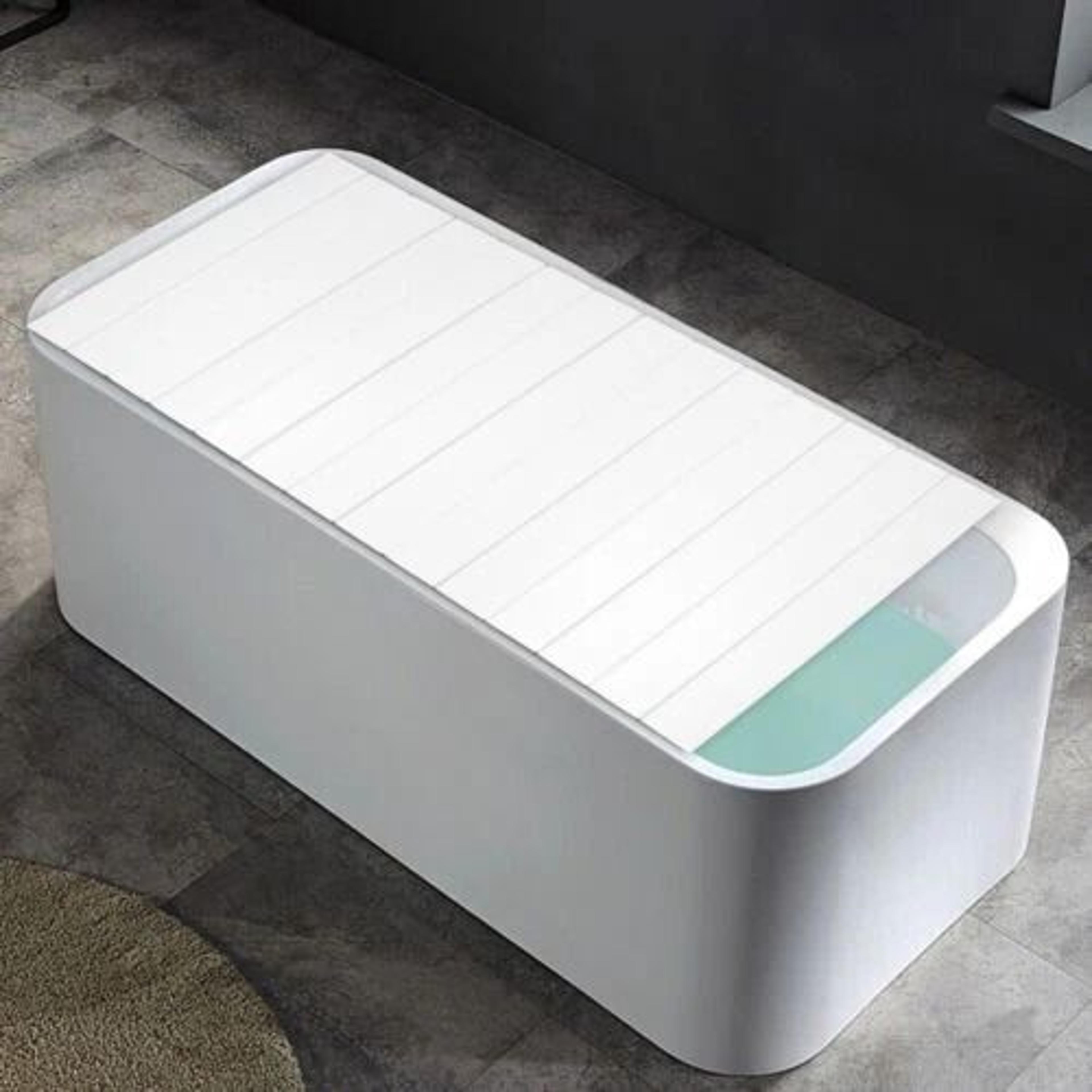 foldable bathtub cover pvc bath lid insulation dust cover for home spa