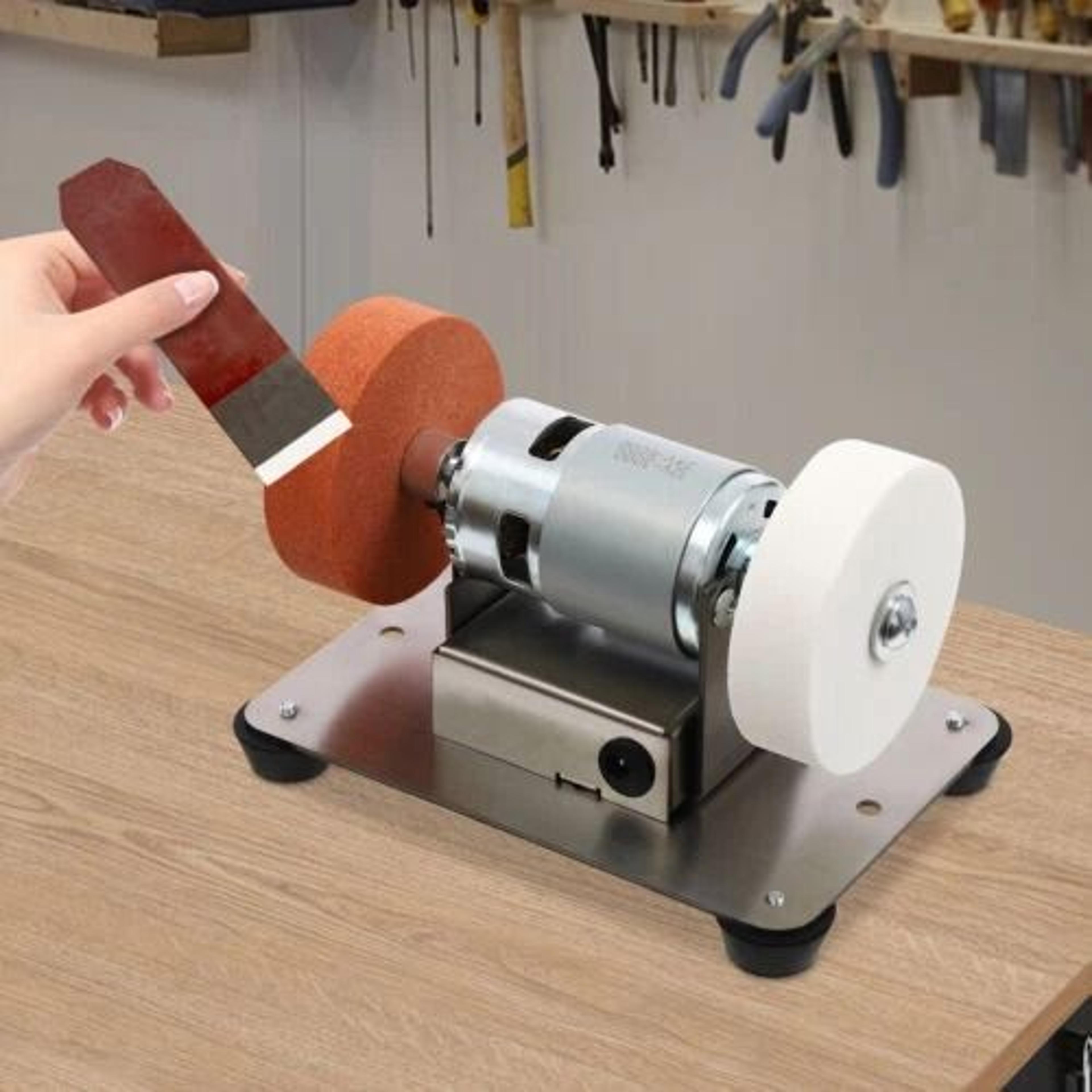 electric benchtop sander variable speed mini bench grinder for wood metal jewelry