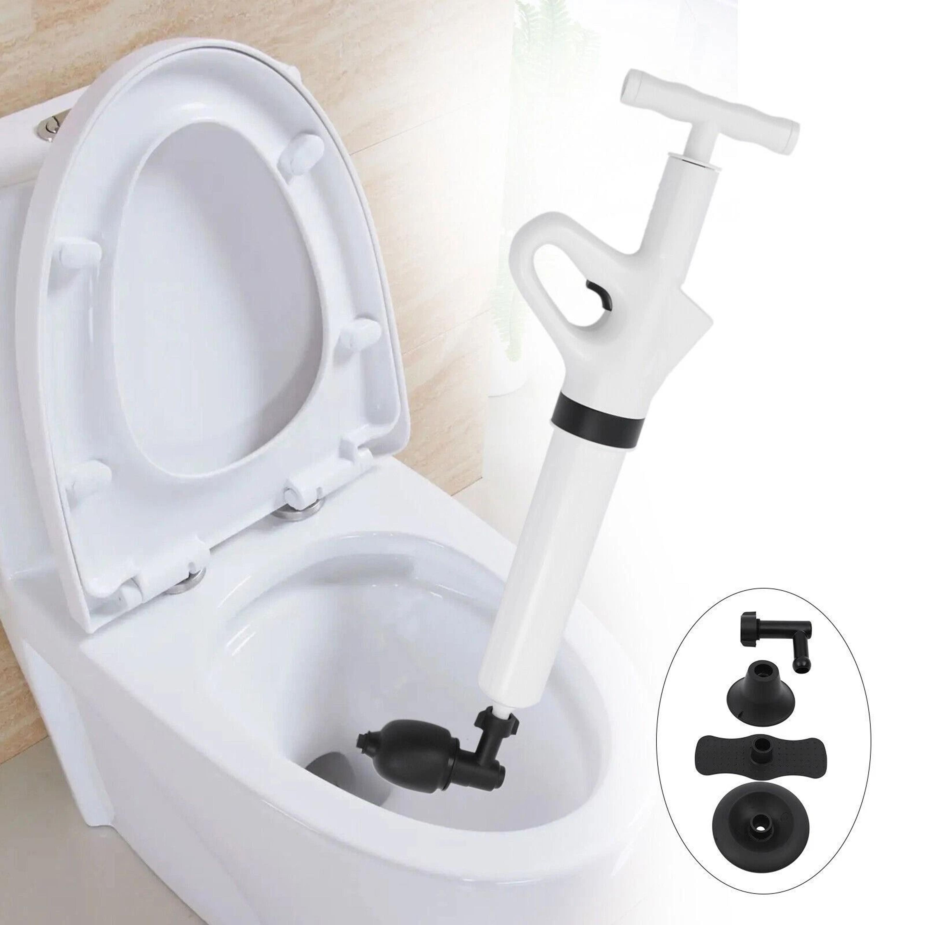 high pressure toilet plunger air drain blaster clog remover for sink and floor drains