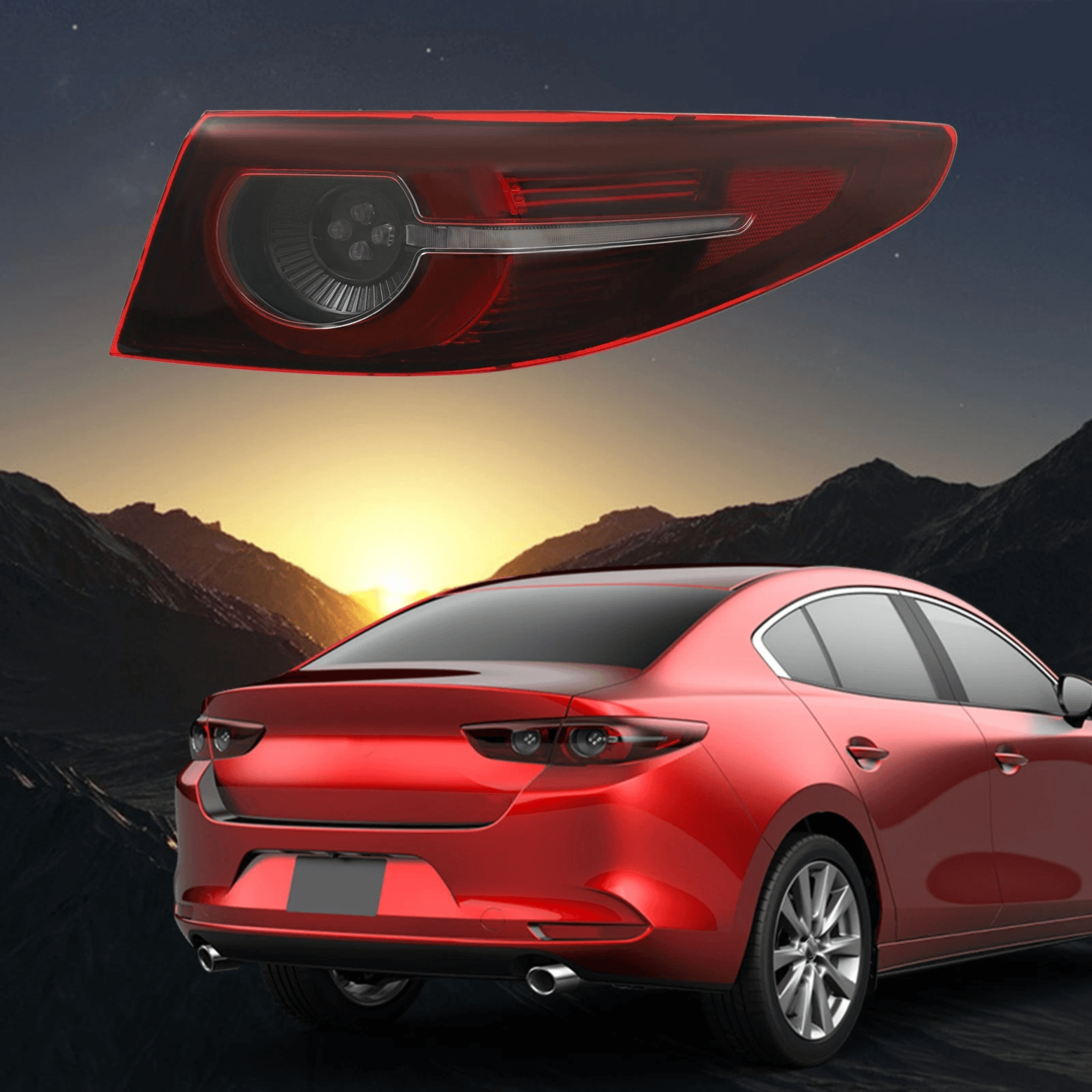 led right outer tail light for mazda axela sedan brake lamp