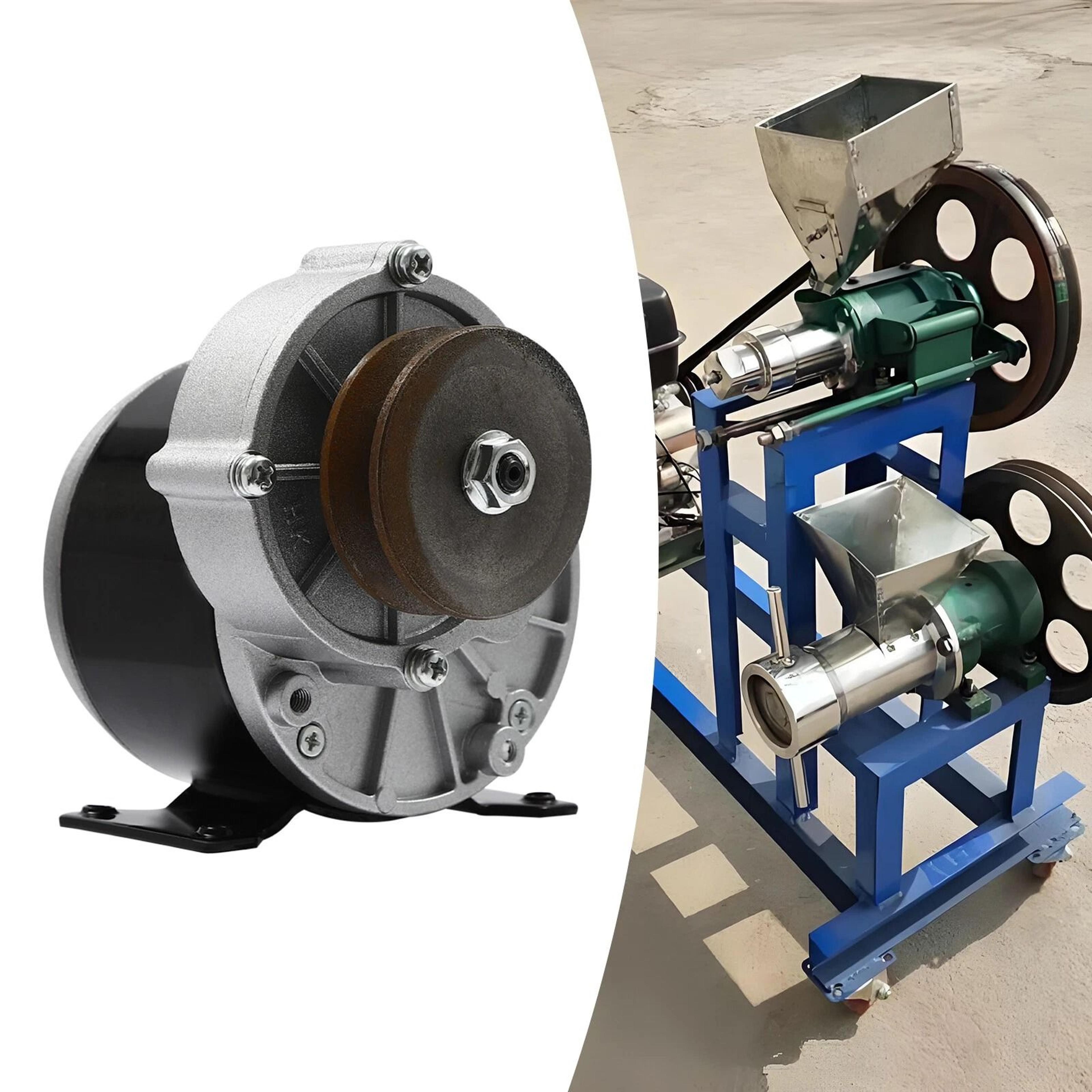 dc gear reduction motor with belt pulley for scooters e bikes and diy power projects