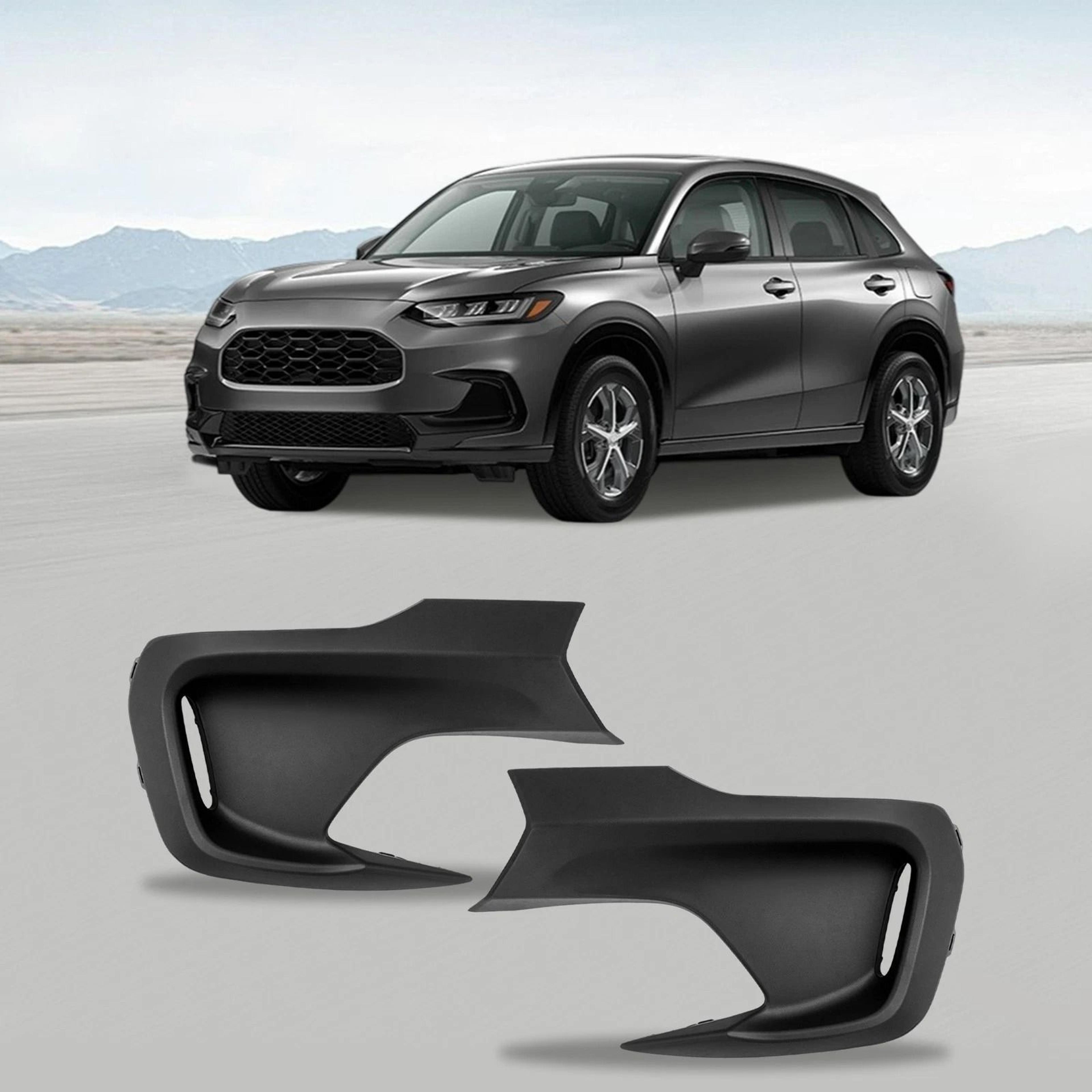 honda hr v fog light cover set left right plastic front bumper bezels