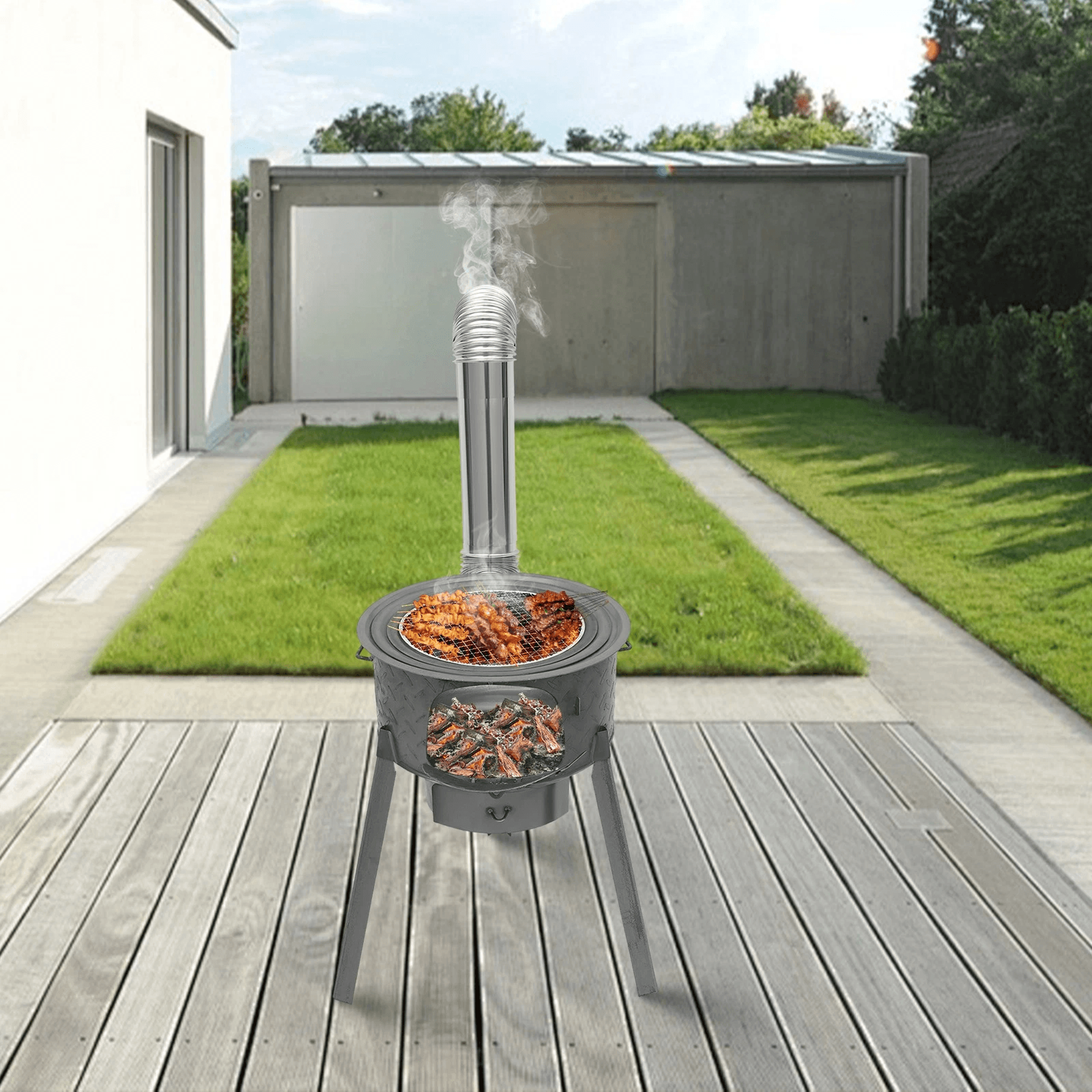 portable wood burning camping stove for outdoor cooking