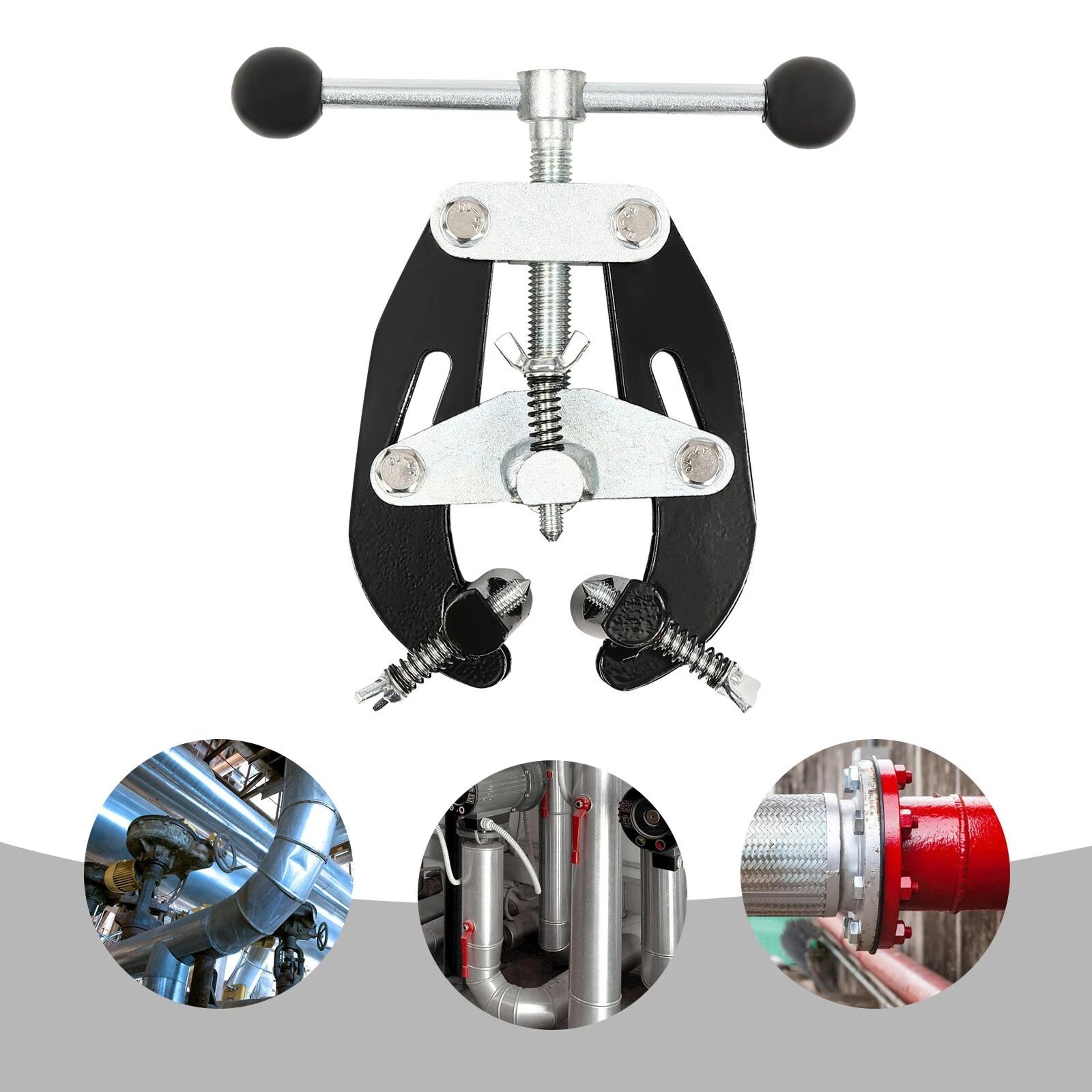heavy duty pipe alignment clamp with quick acting screws for welding