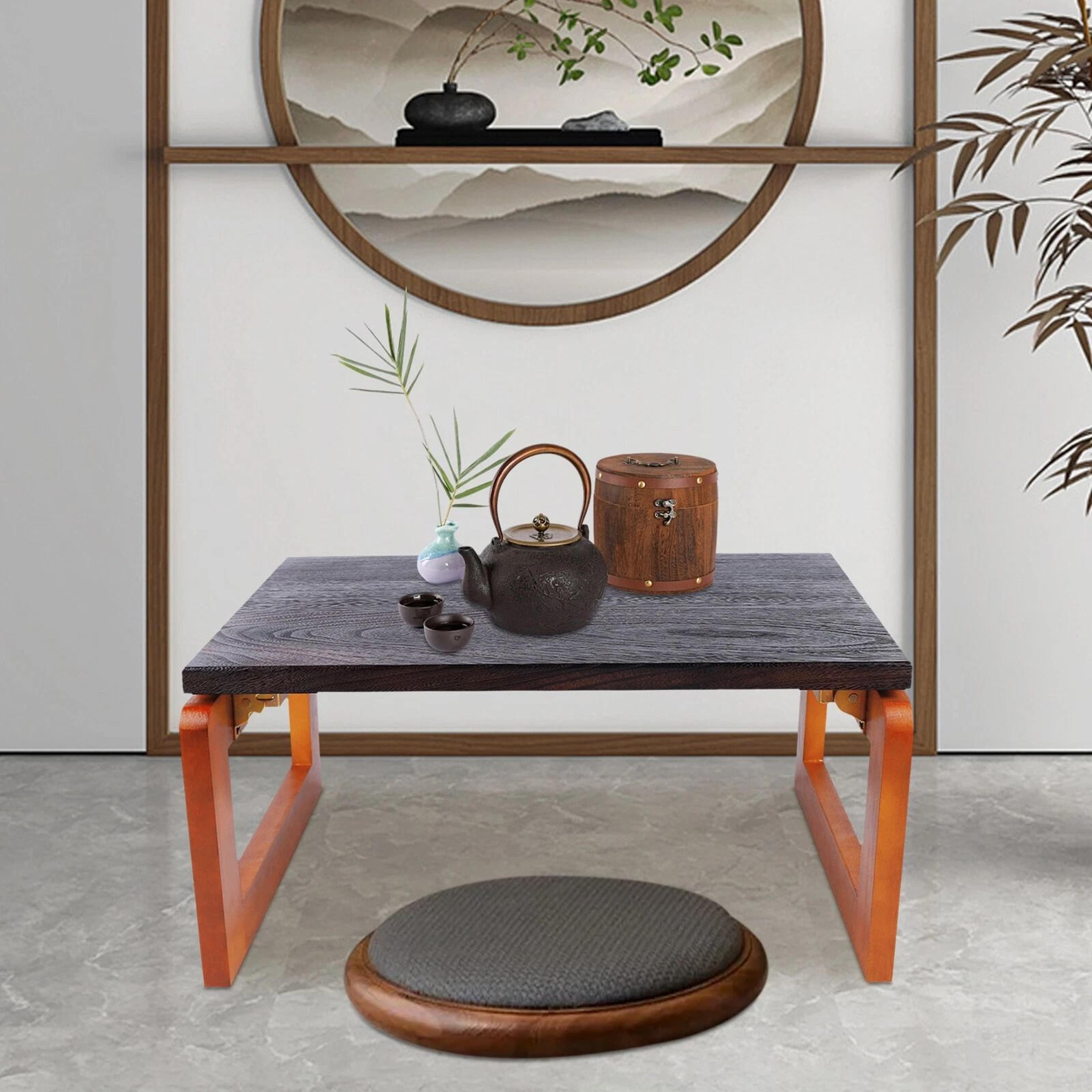 premium wooden folding coffee & laptop table portable low tea & picnic tray