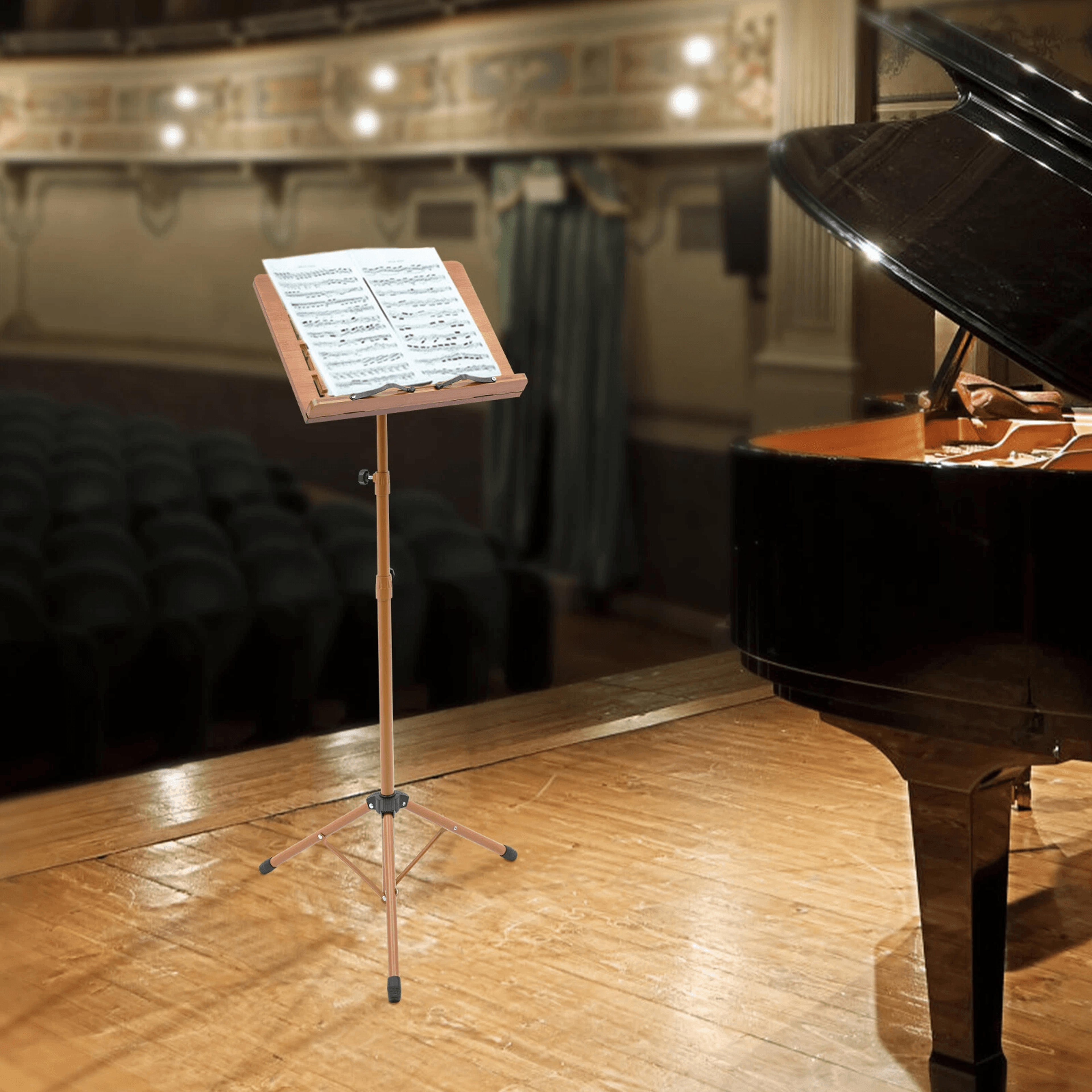 portable music stand professional sheet music score rack for practice and performance