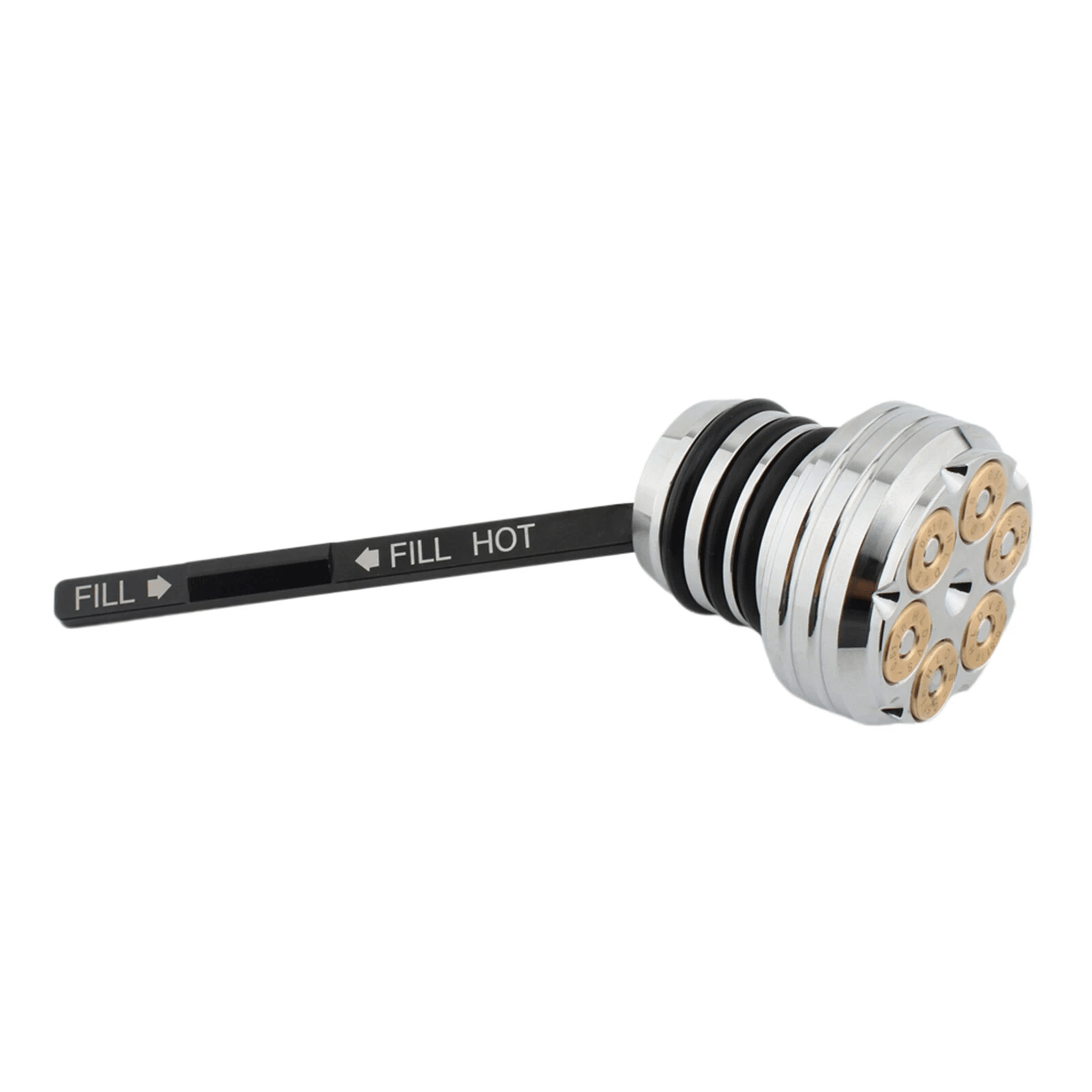 premium oil dipstick cap plug replacement for harley softail silver