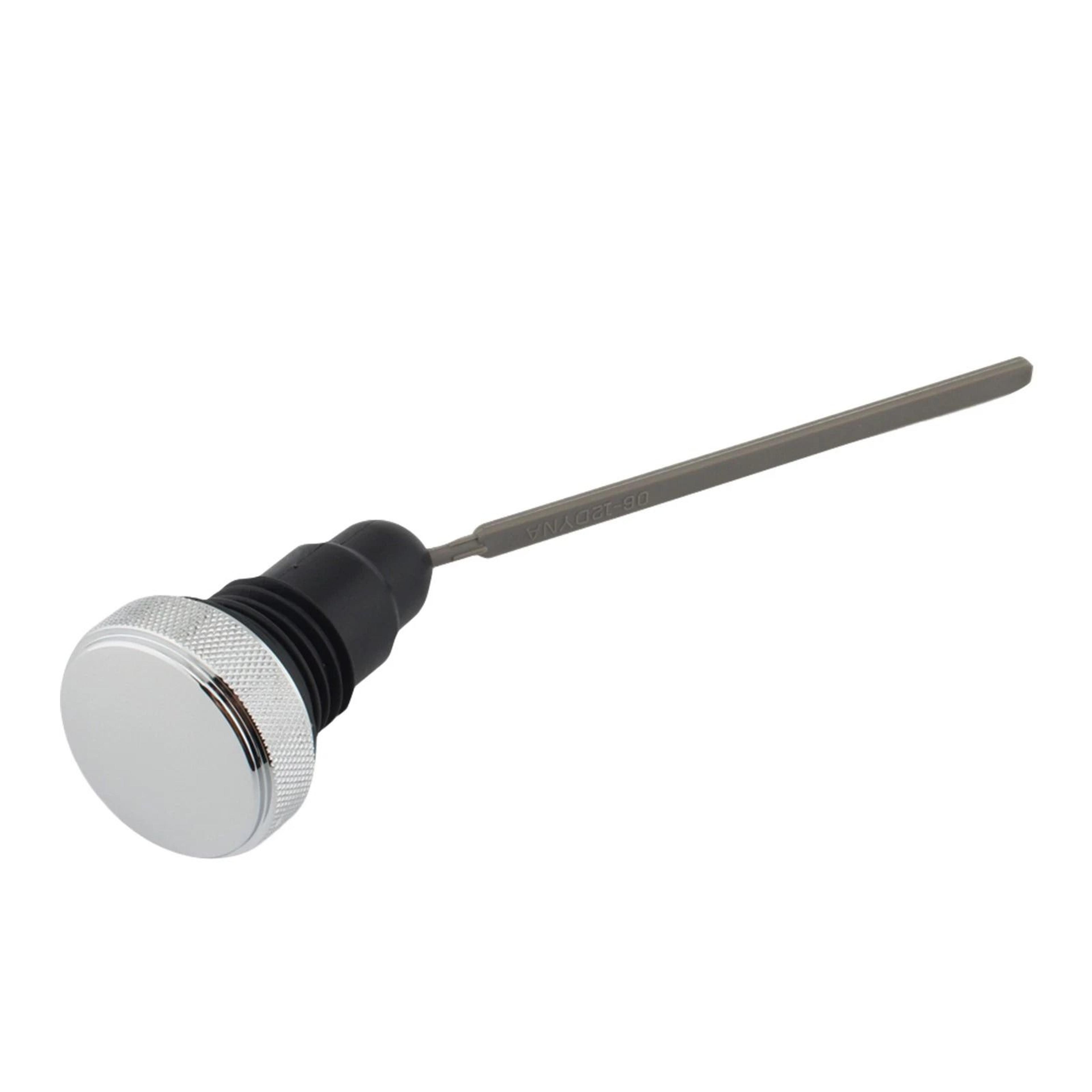 harley dyna oil dipstick tank cap plug silver
