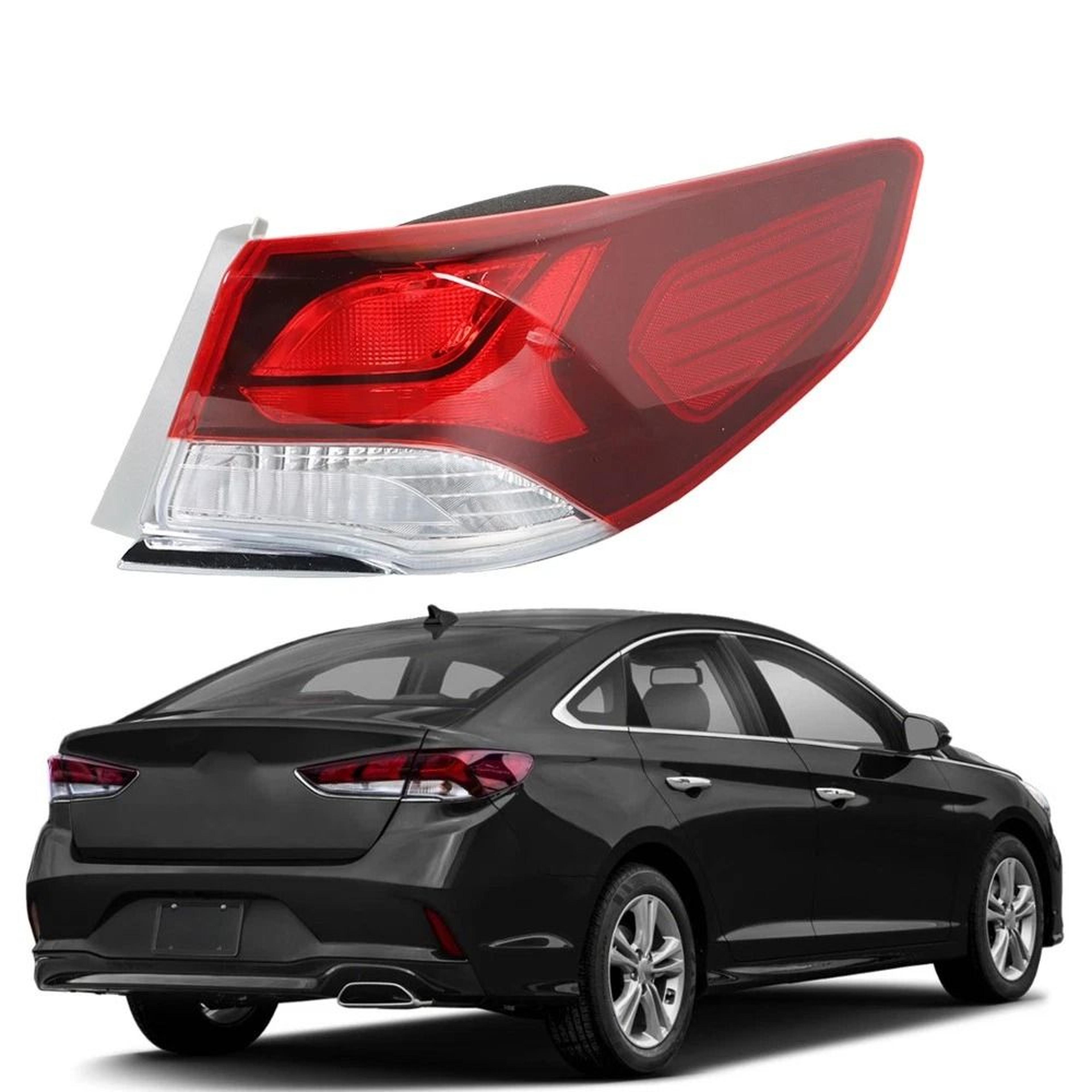 right passenger outer tail light for hyundai sonata halogen replacement