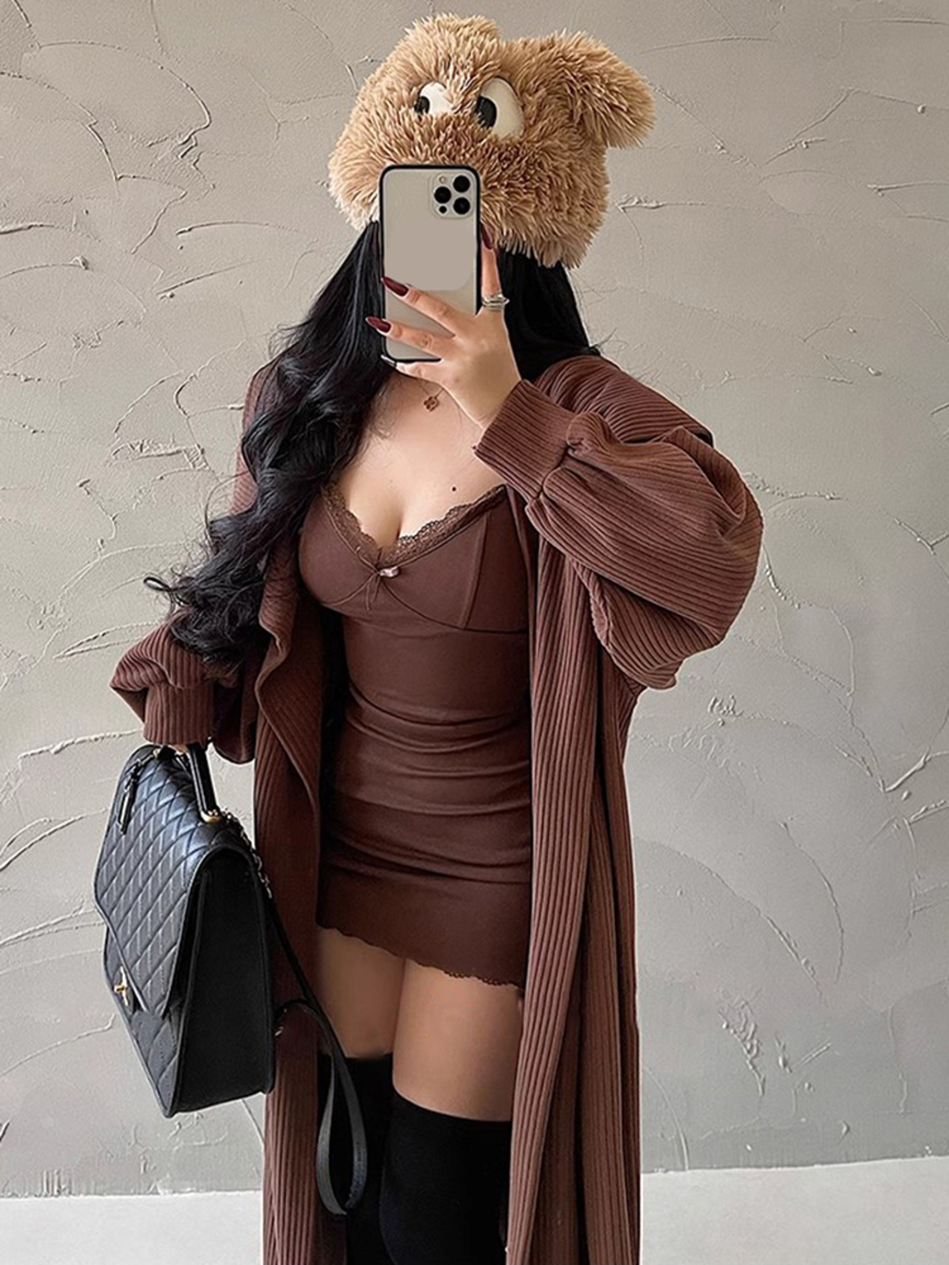 brown y2k dress Strapless Brown Y2K Sexy Strapless Mini Dress Wedding Guest Dress