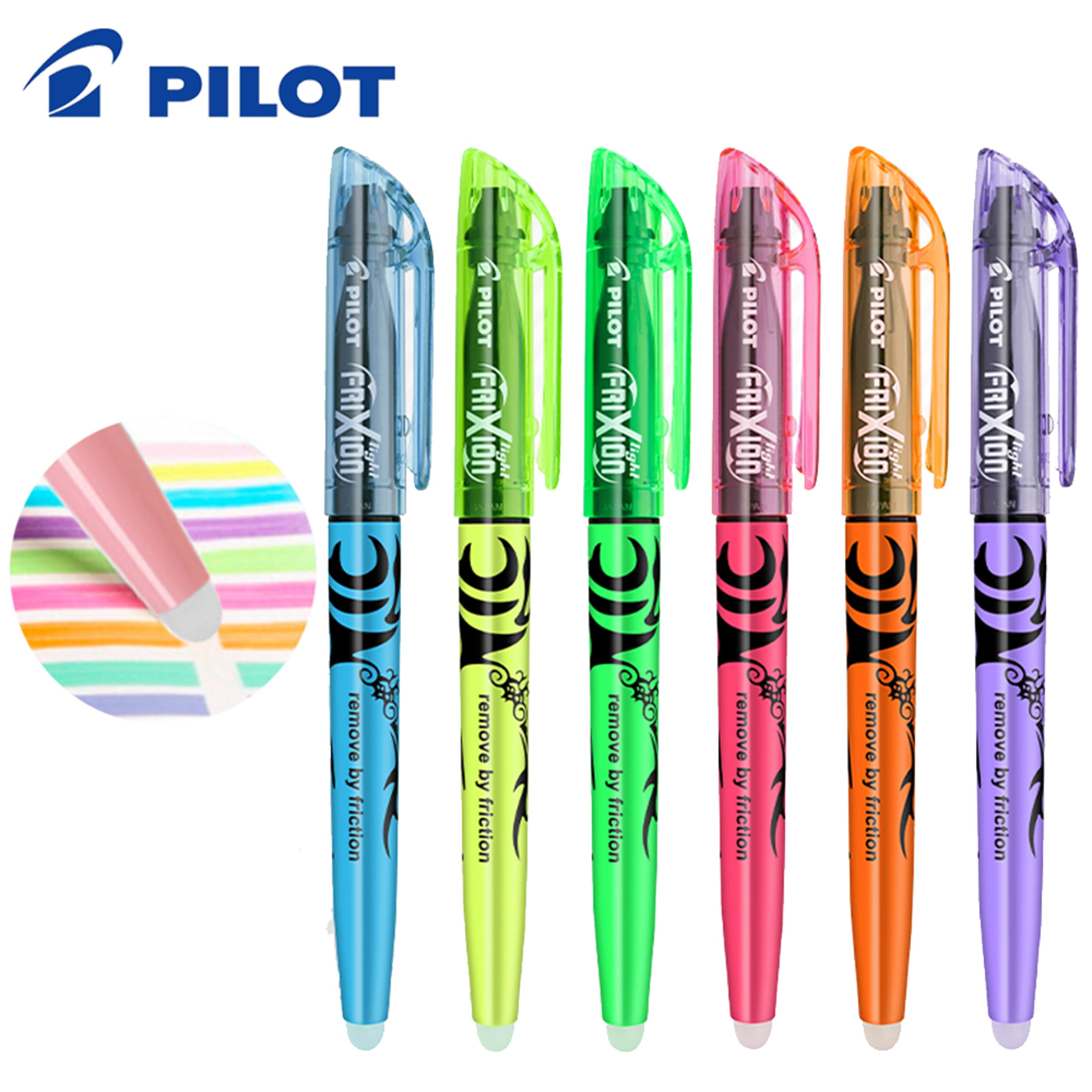 pilot frixion erasable highlighters, student color marker pens, soft light eye protection, school supplies