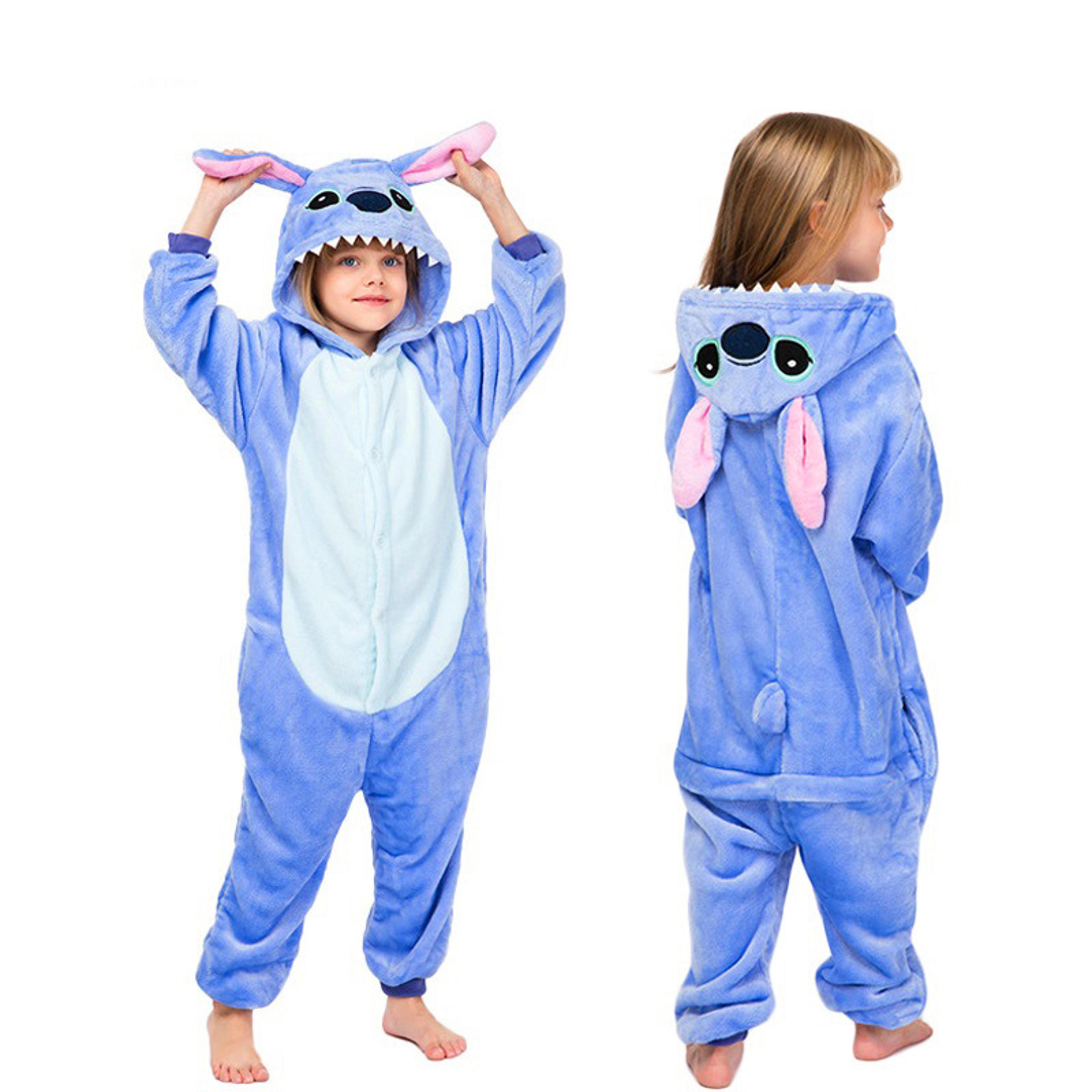 kids cartoon pajamas set, animal onesie jumpsuit for girls and boys, anime cosplay costume for christmas and halloween