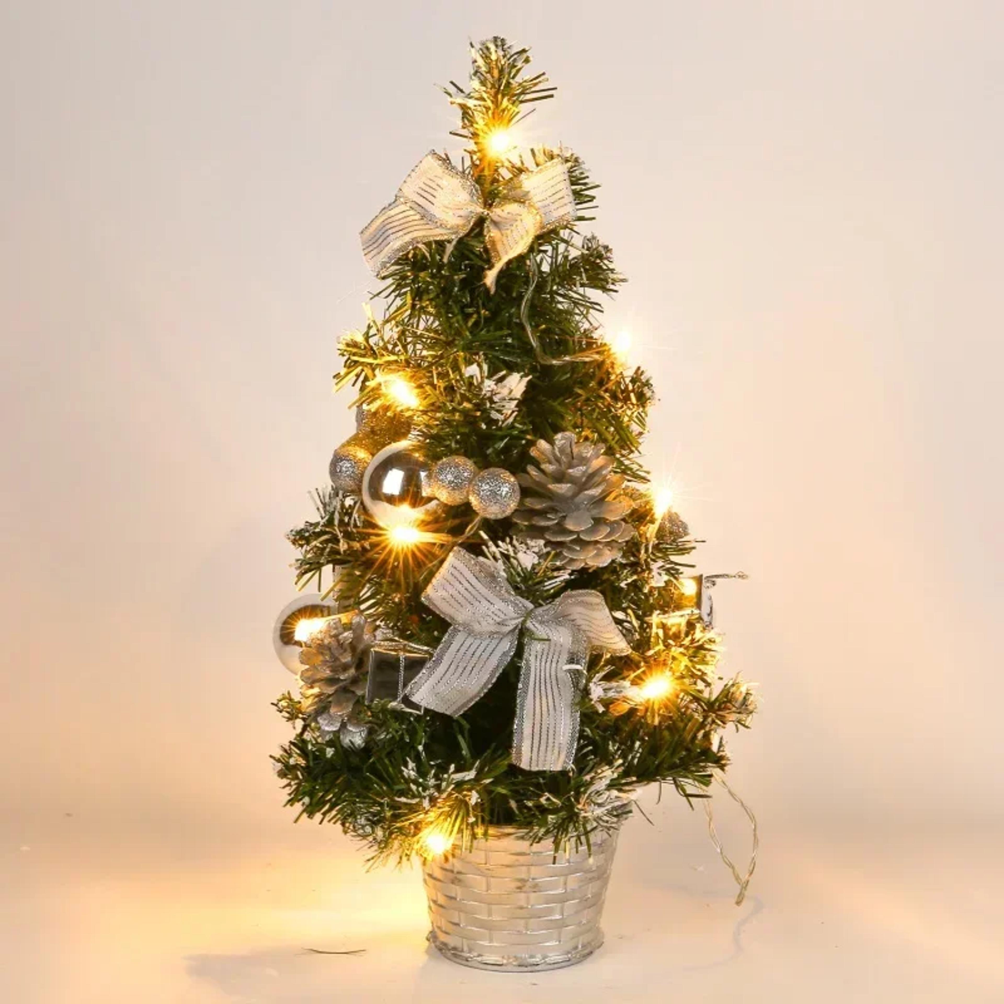 mini xmas tree christmas, led christmas tree nightlight, pine needle tree, decoration ornament, new year gift