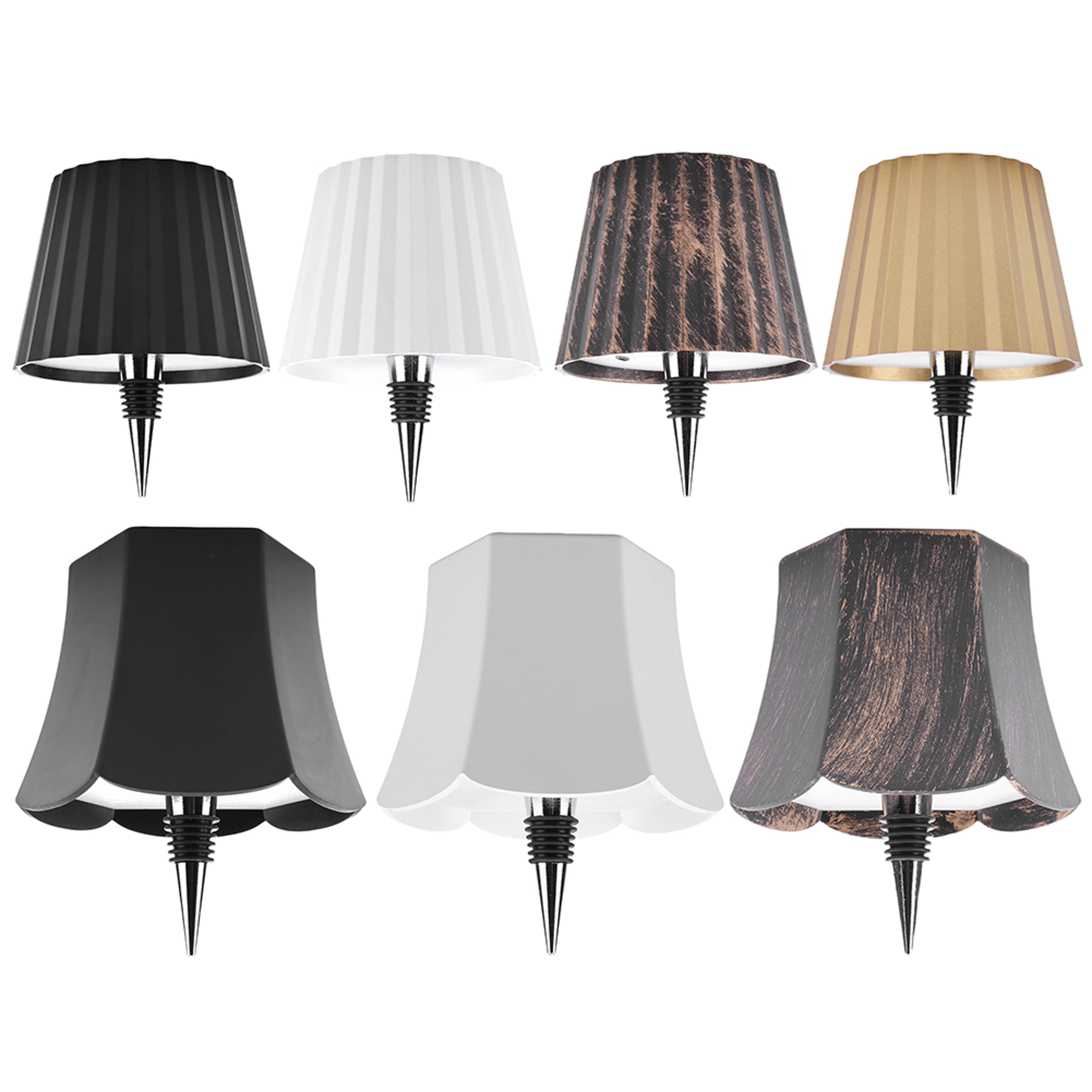 portable led wireless bottle lamp, touch dimmable table lamp for restaurant bar