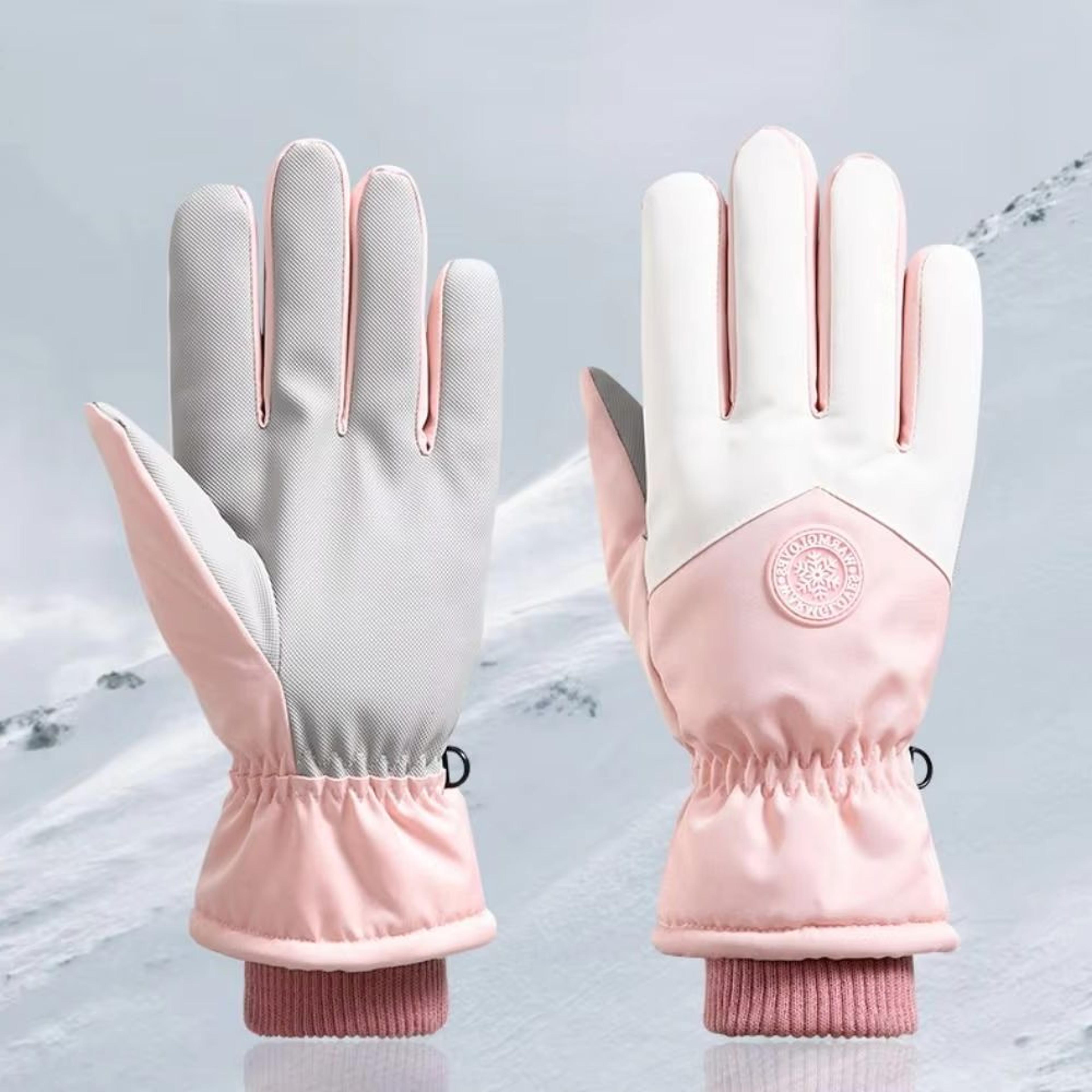 waterproof cold-proof winter gloves, thermal ski gloves, non-slip touch screen, adjustable winter gloves