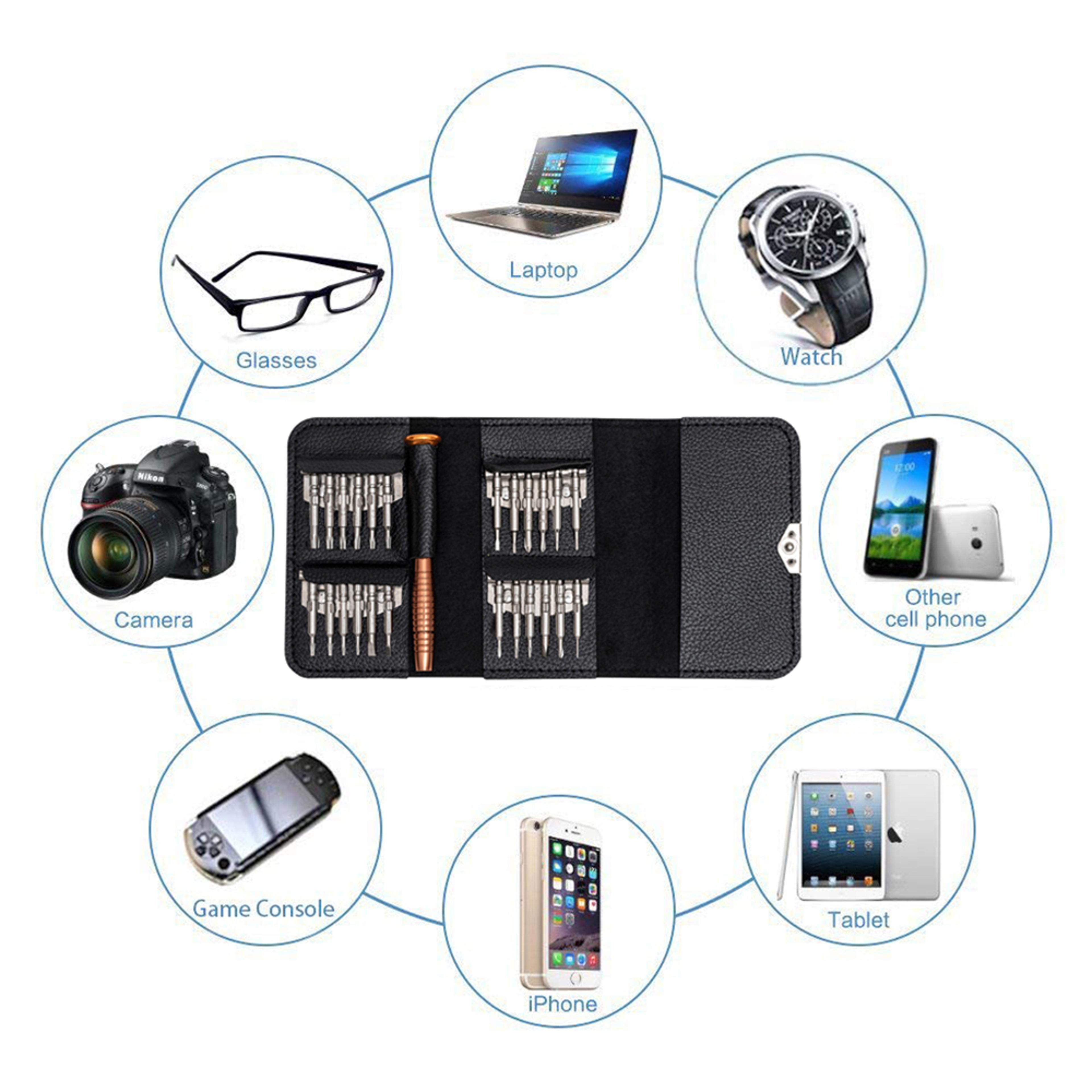 piece repair tool kit with torx screwdrivers for digital devices and gadgets