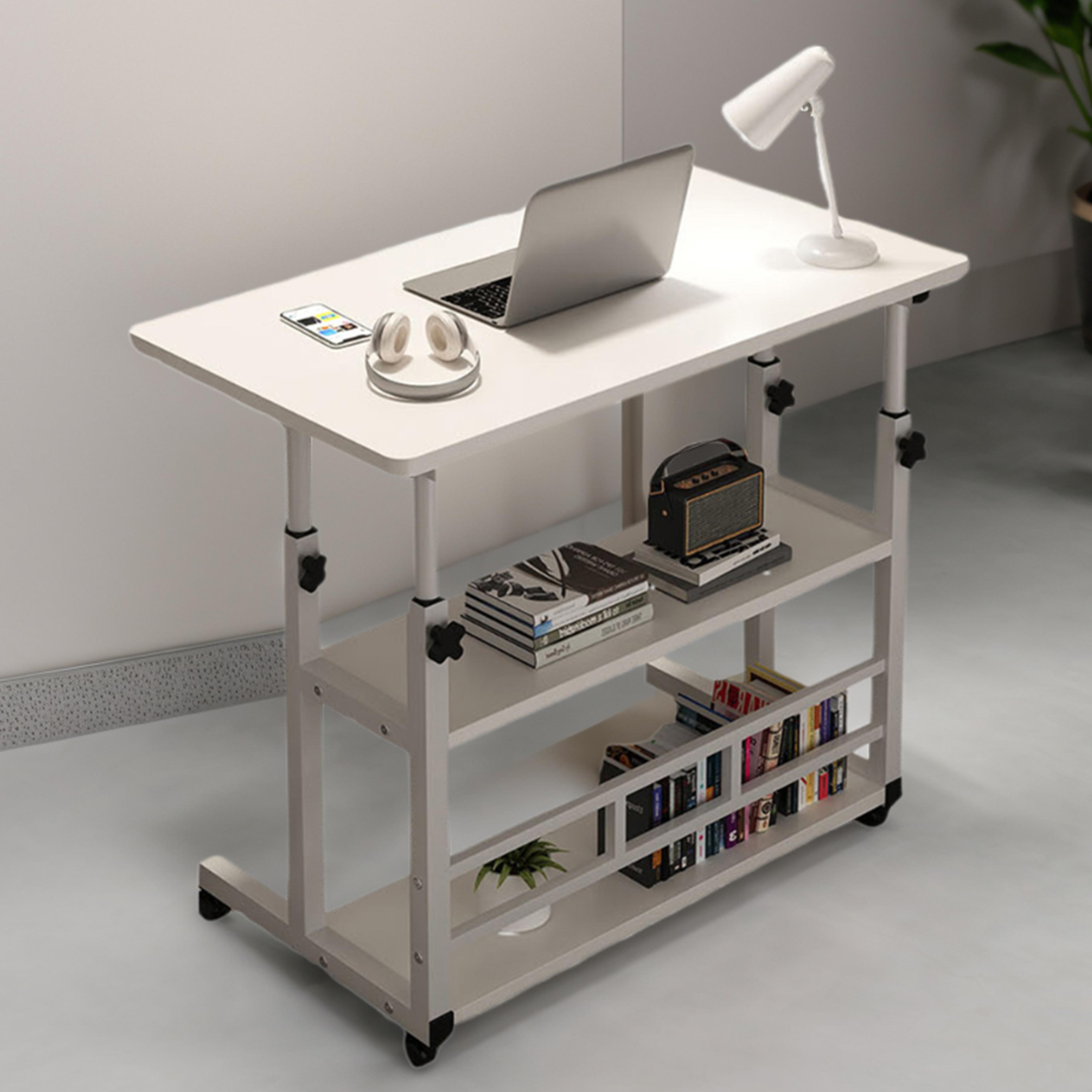 liftable bedside table computer desk, portable multi-functional small desk, minimalist movable home office furniture